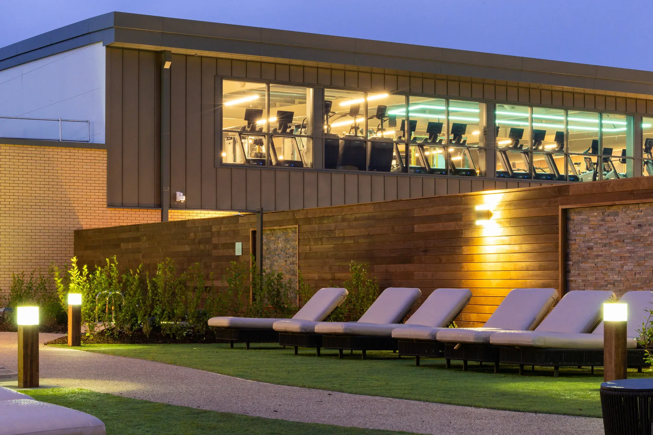 Comfy loungers in our Spa Garden