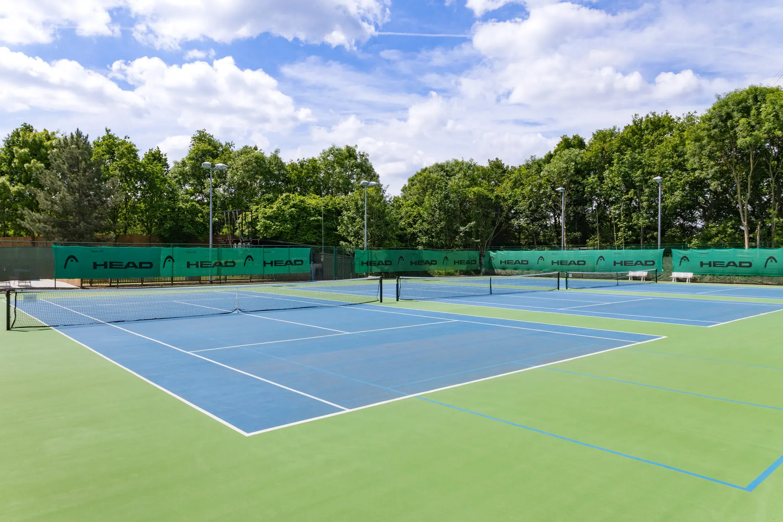 Outdoor tennis courts at David Lloyd Lichfield