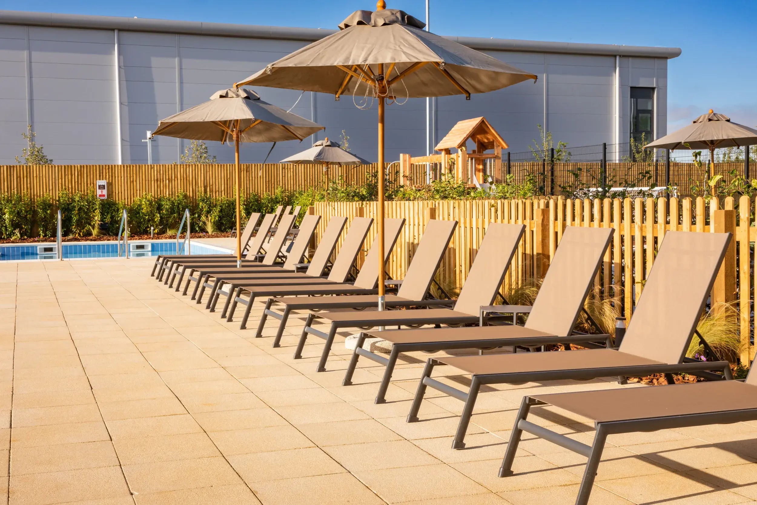 Outdoor sun loungers