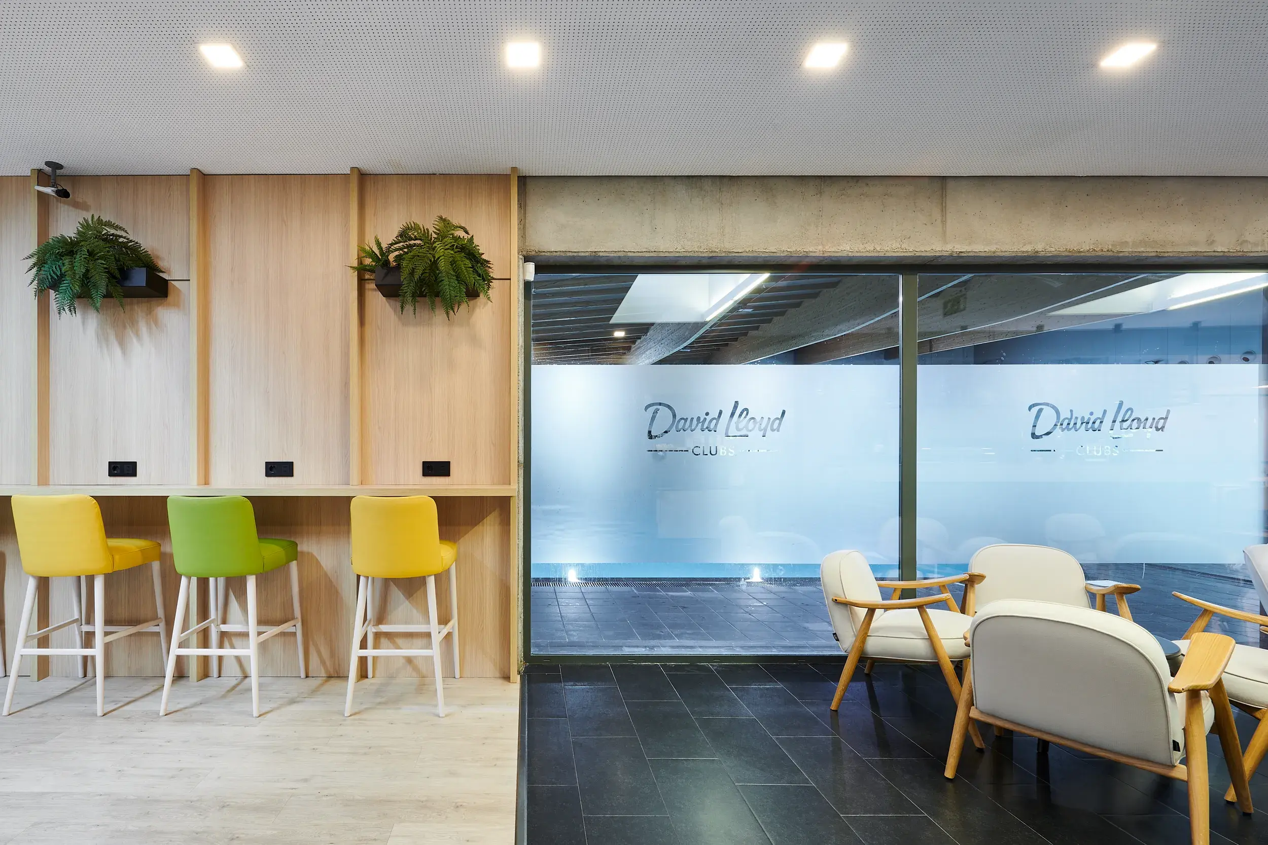 A comfortable seating area in the the Clubroom