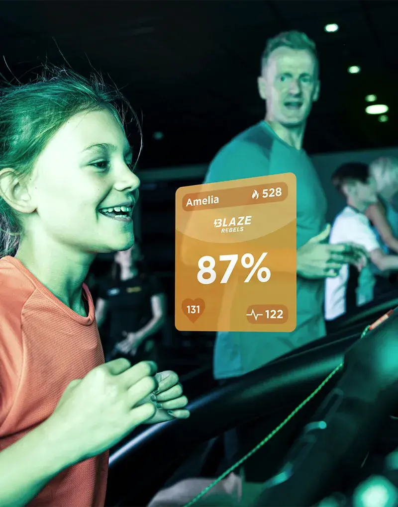 A girl doing Rebels BLAZE