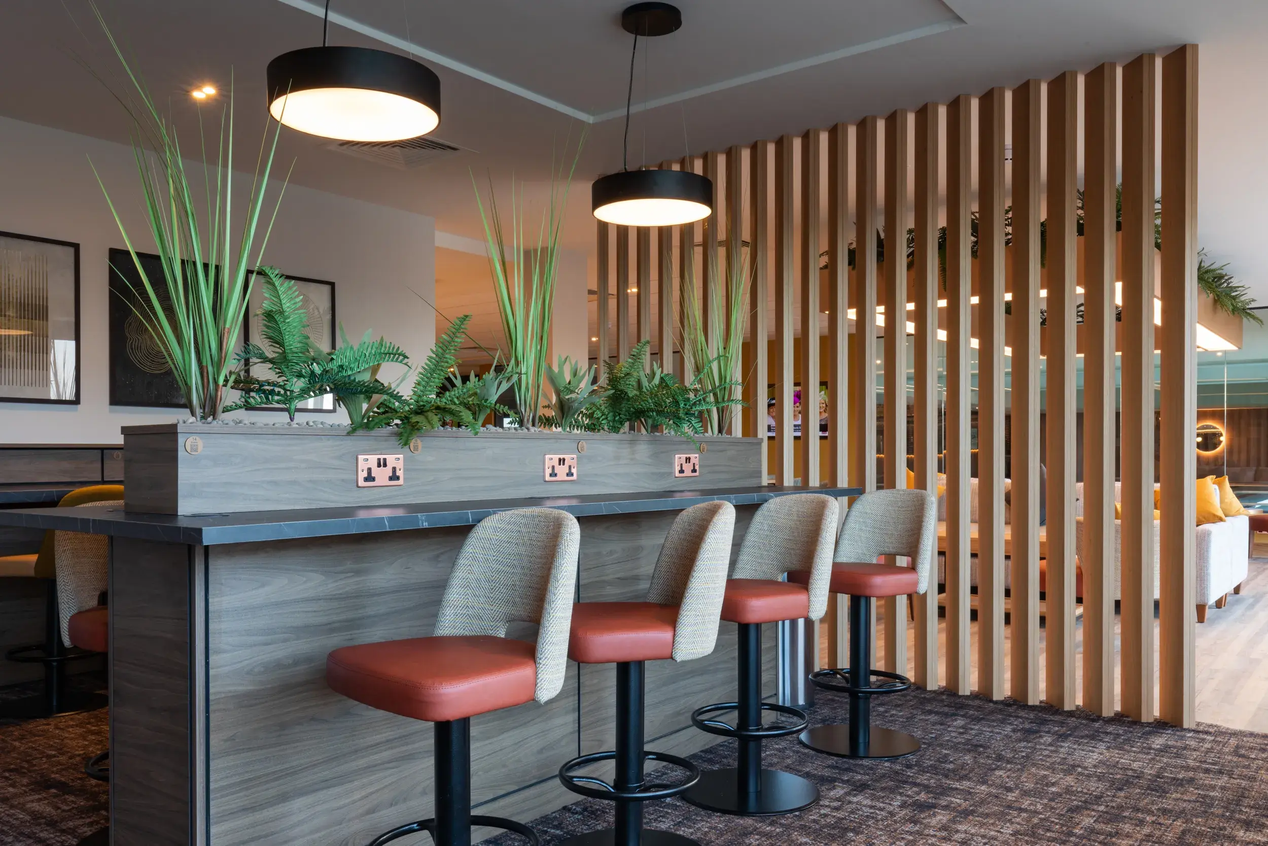 Desks in the Clubroom at David Lloyd Hatfield