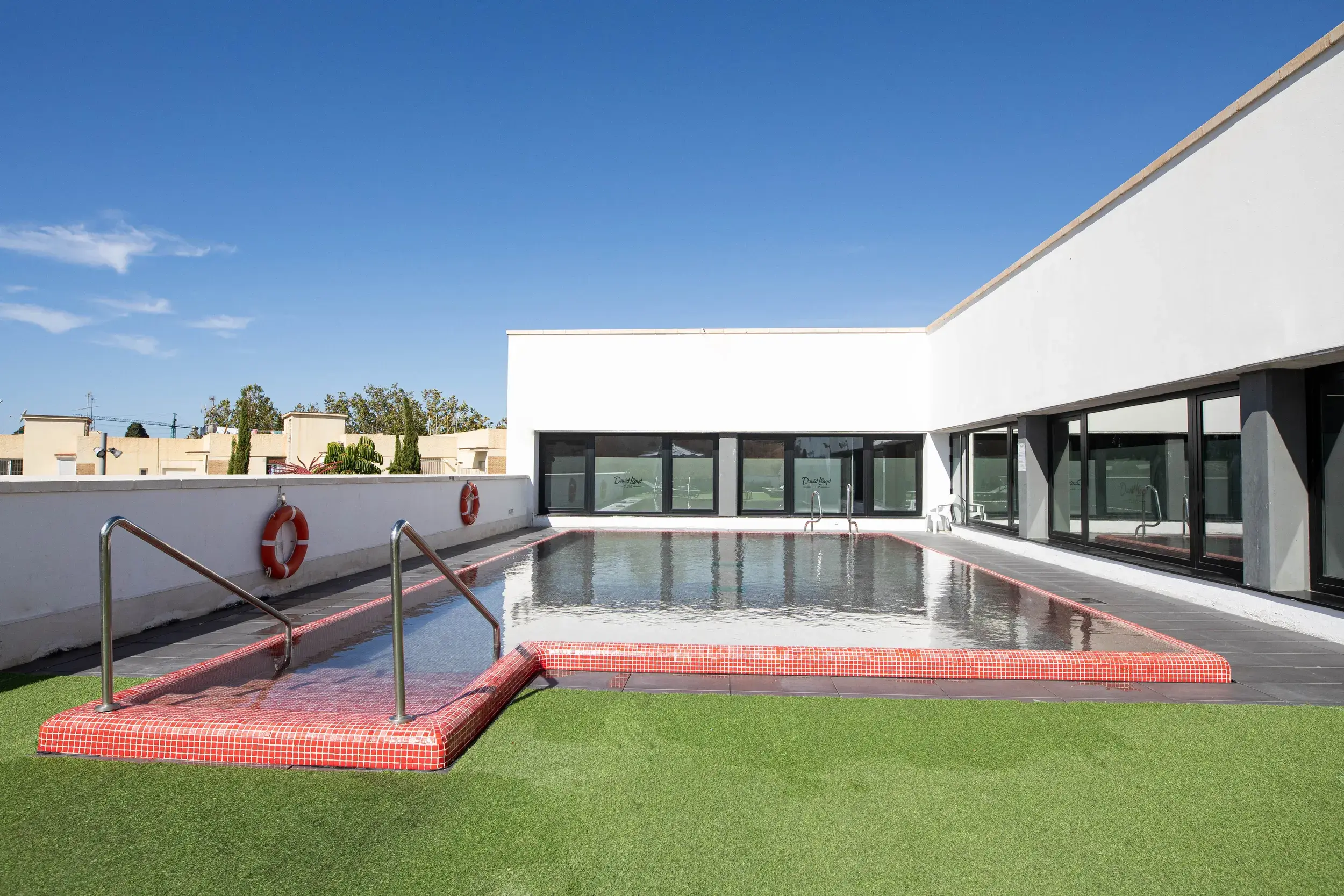 outdoor pool at David Lloyd Club Málaga