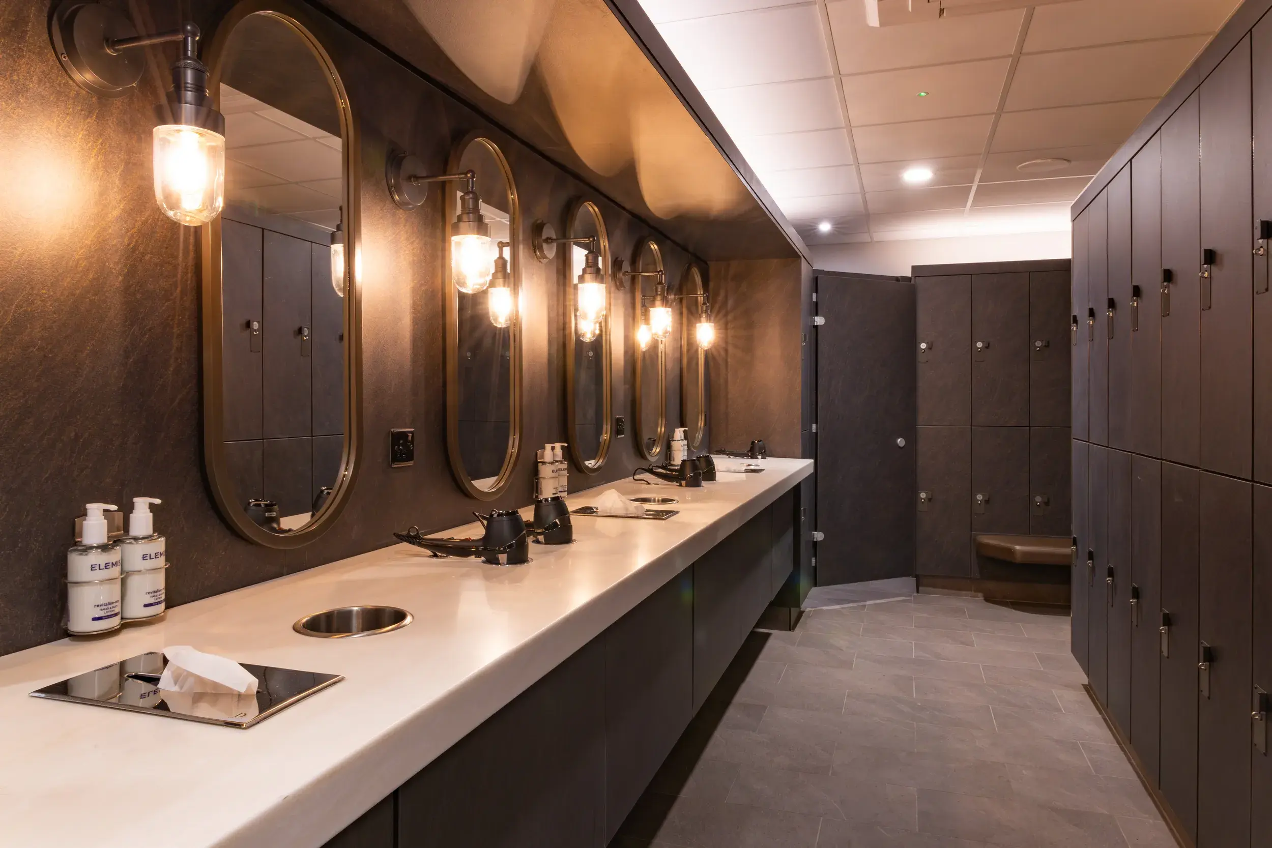 The changing rooms