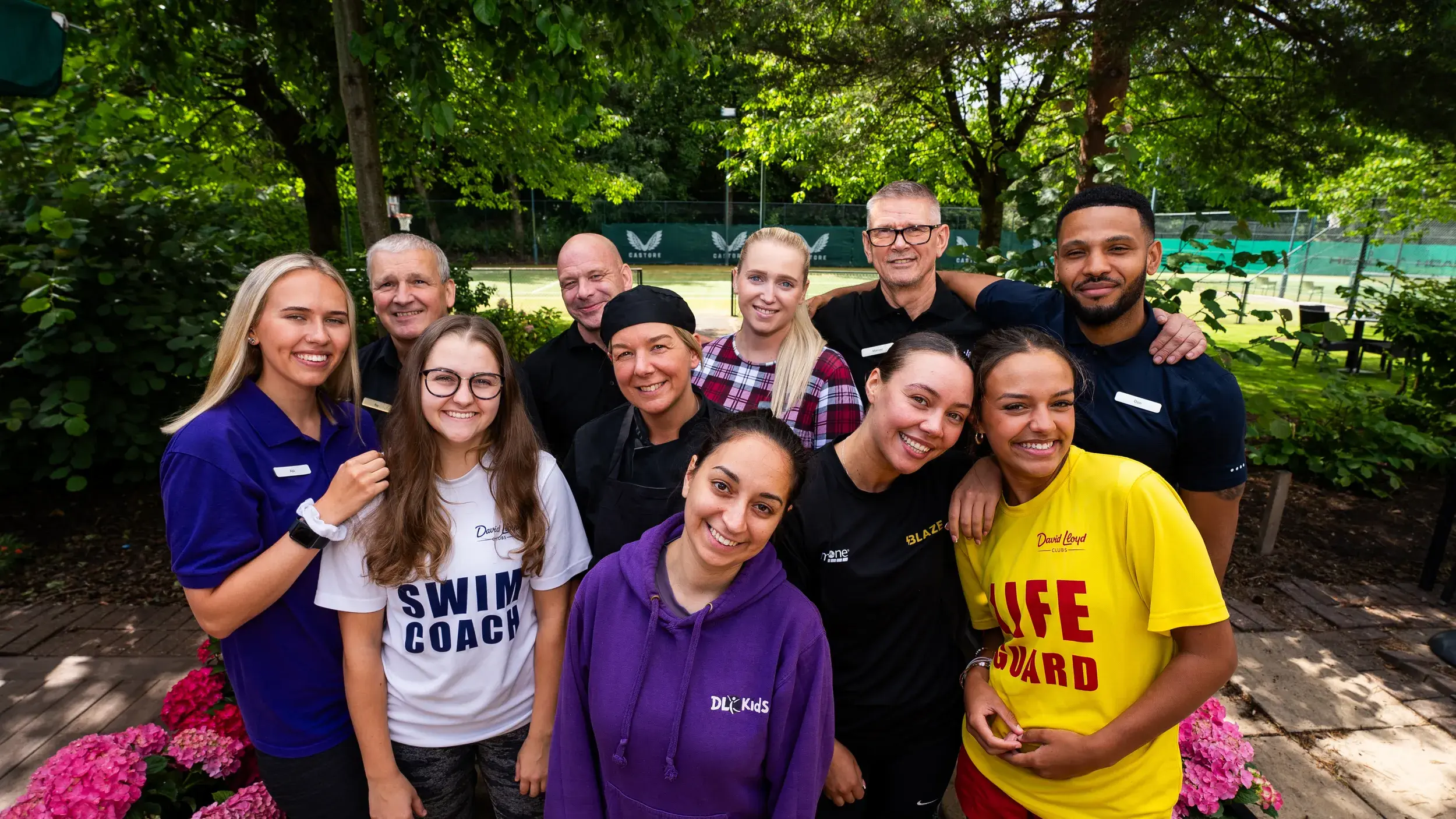 A group of David Lloyd Clubs employees