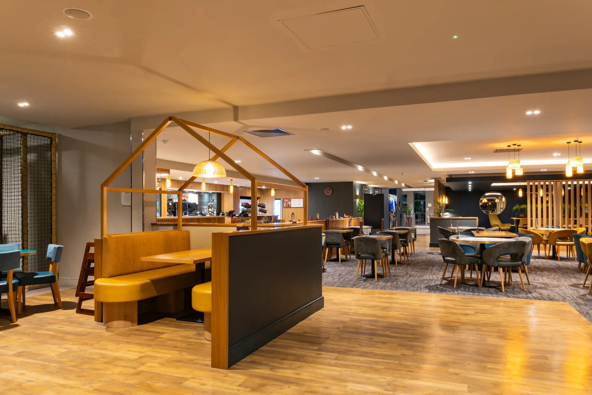 Seating area in the Clubroom