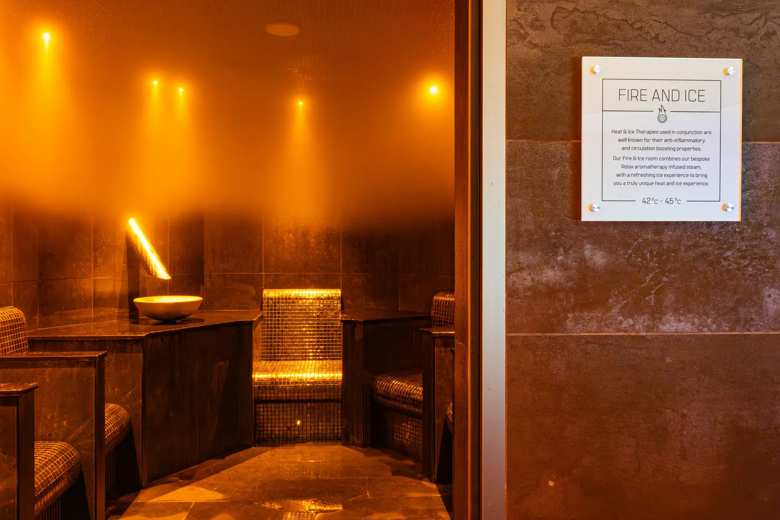 Sauna in the Spa Retreat at David Lloyd Southampton West End