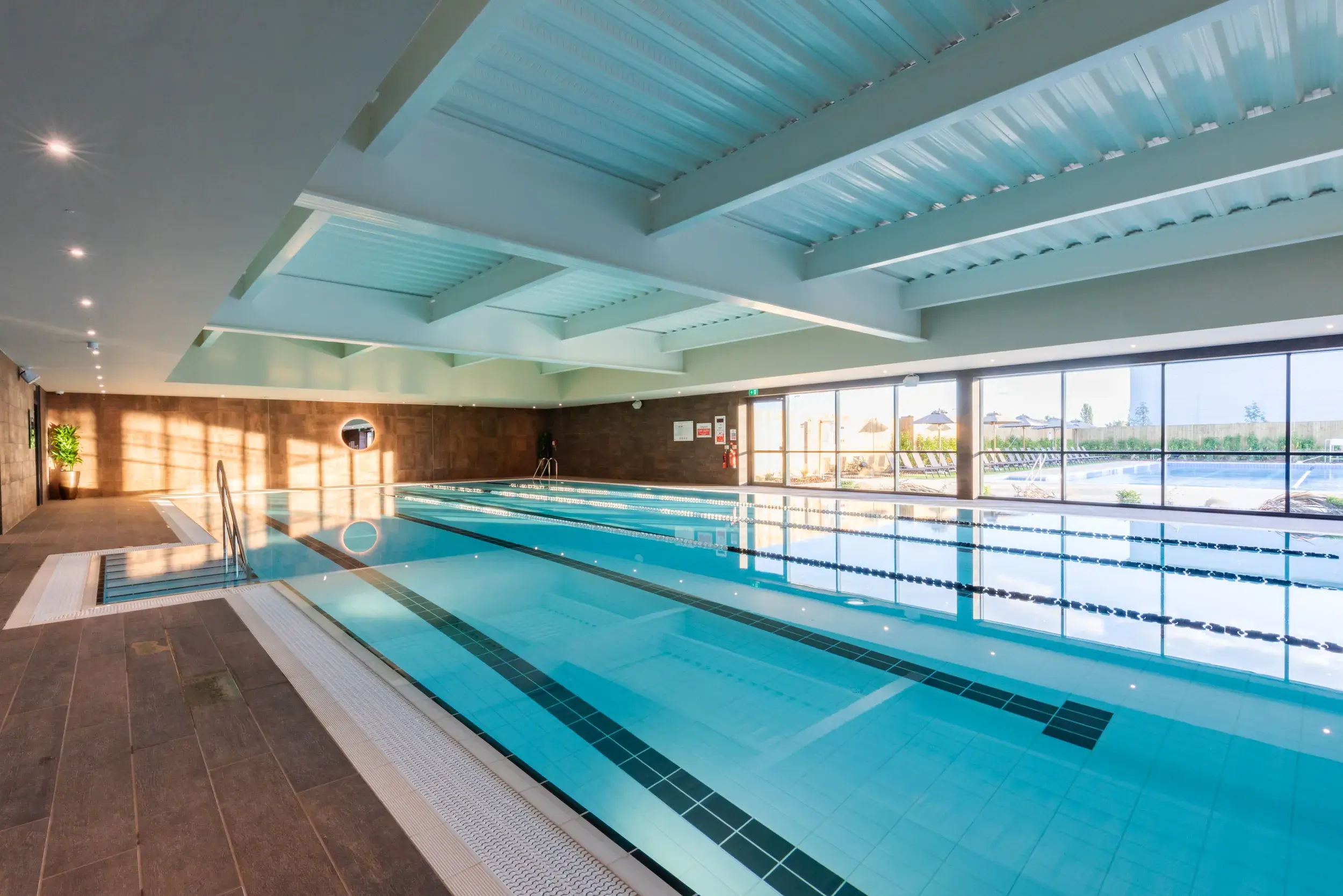 A tranquil indoor pool at David Lloyd Bicester