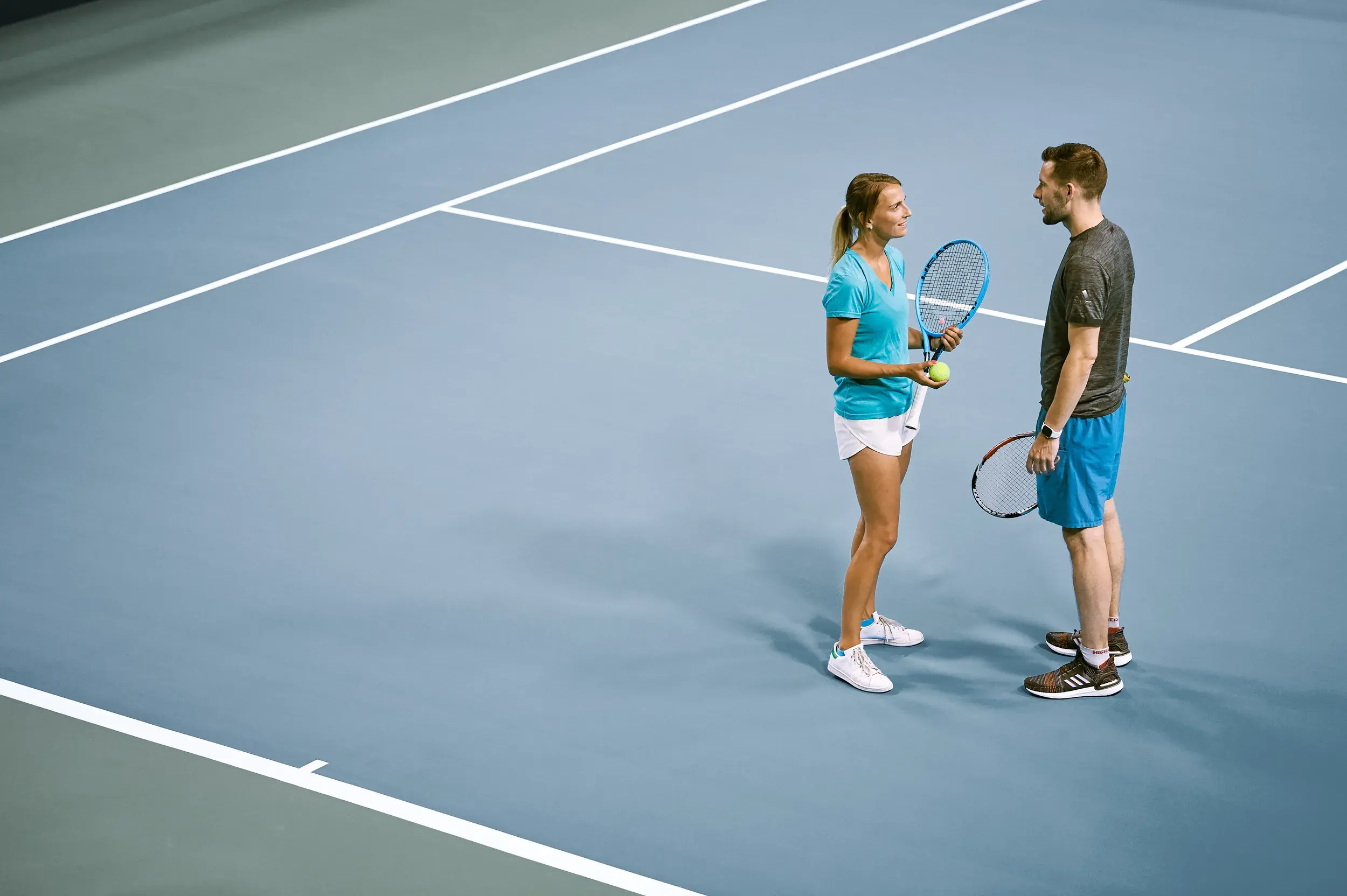 indoor tennis court