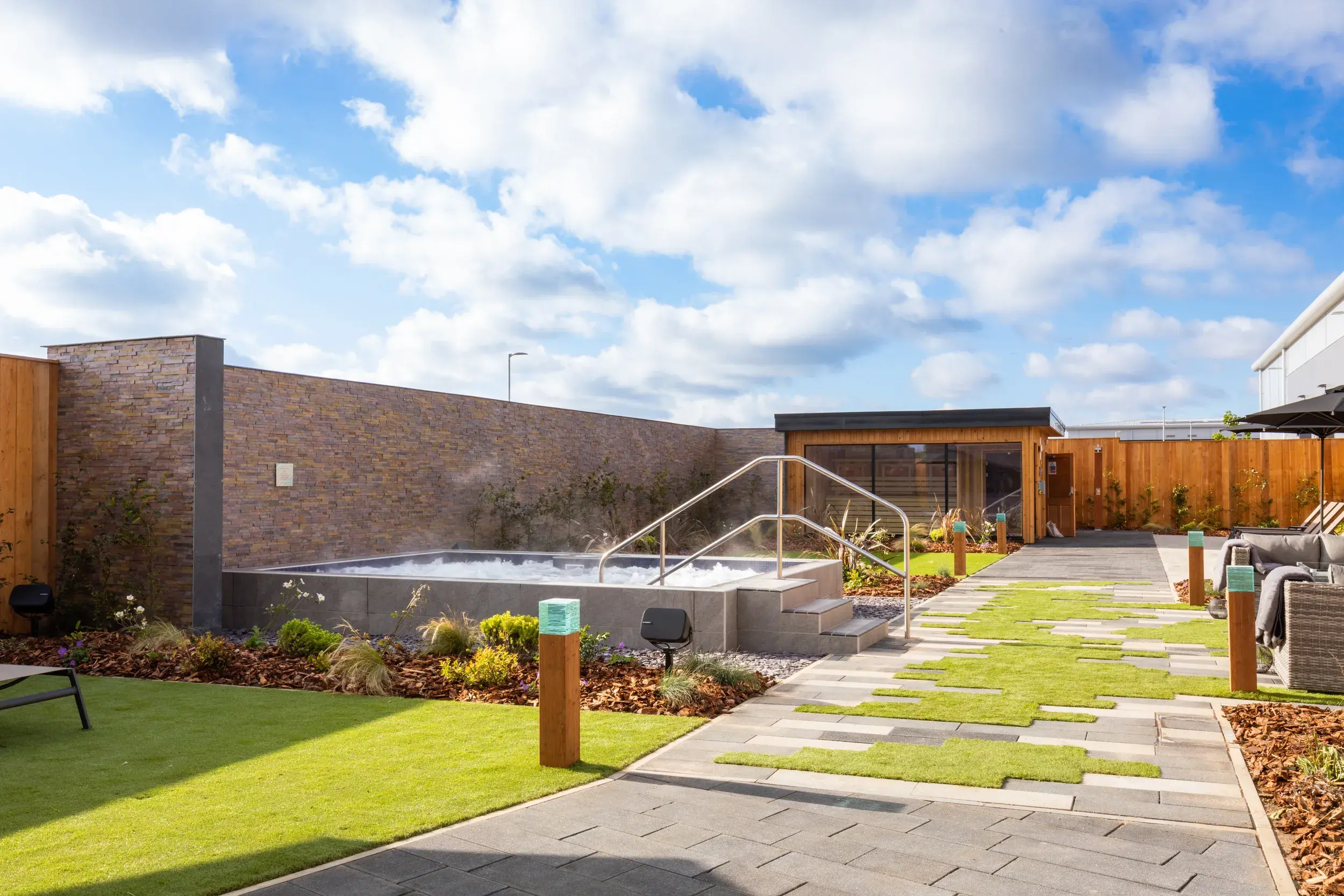 The tranquil surroundings of our Spa Garden