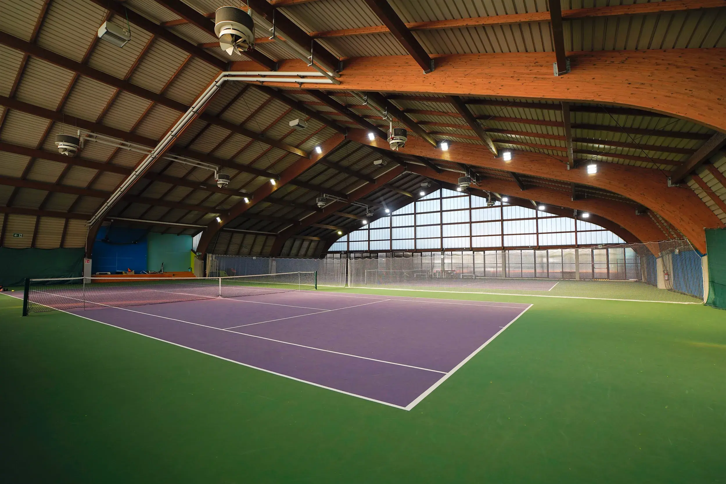 Indoor tennis courts