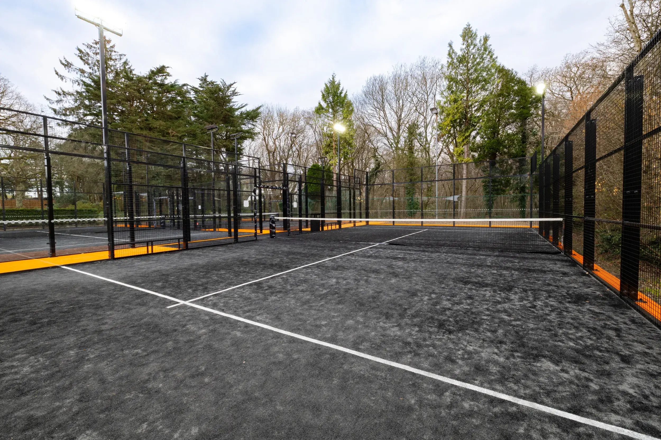 Outdoor Padel courts at David Lloyd Farnham