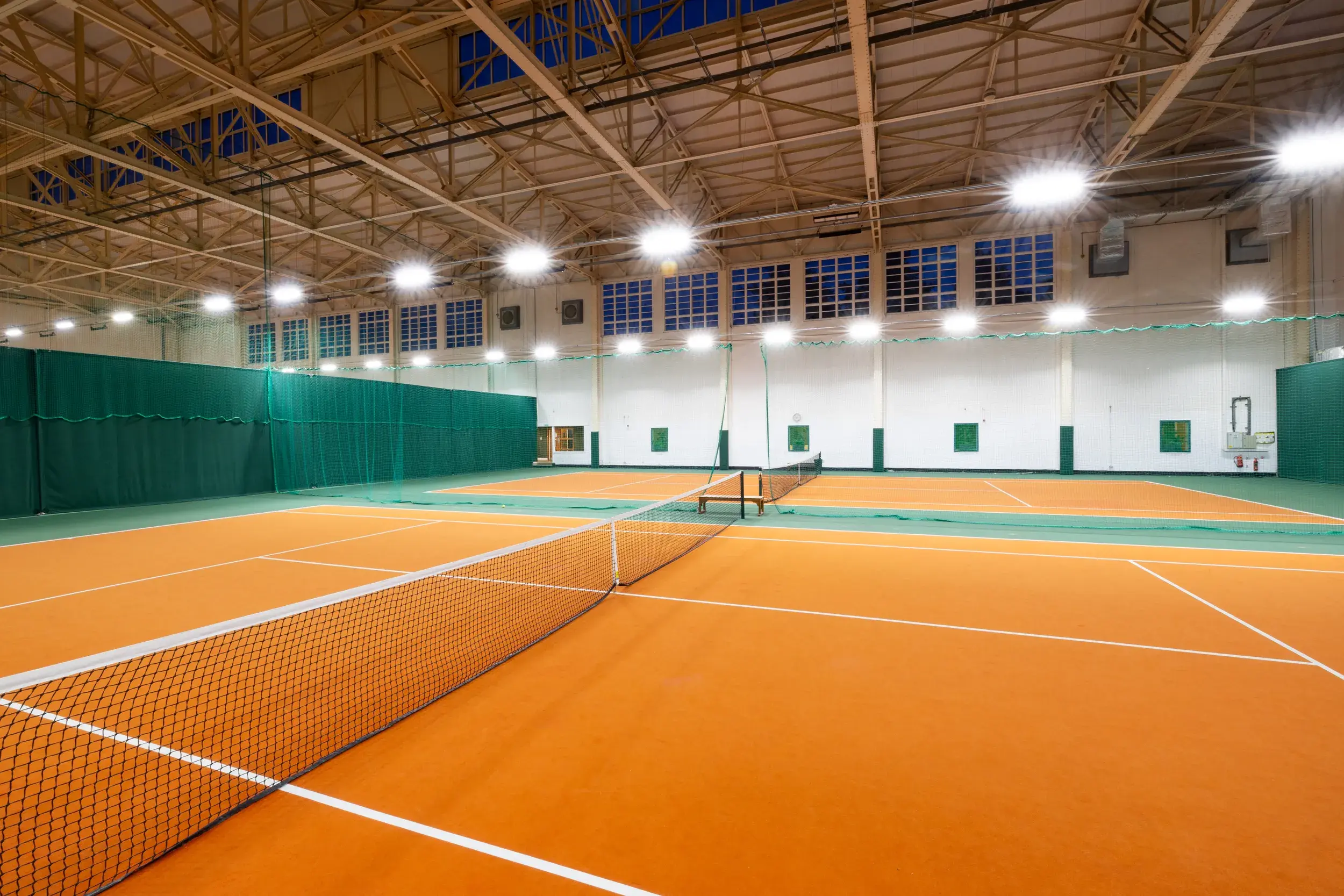 indoor tennis court