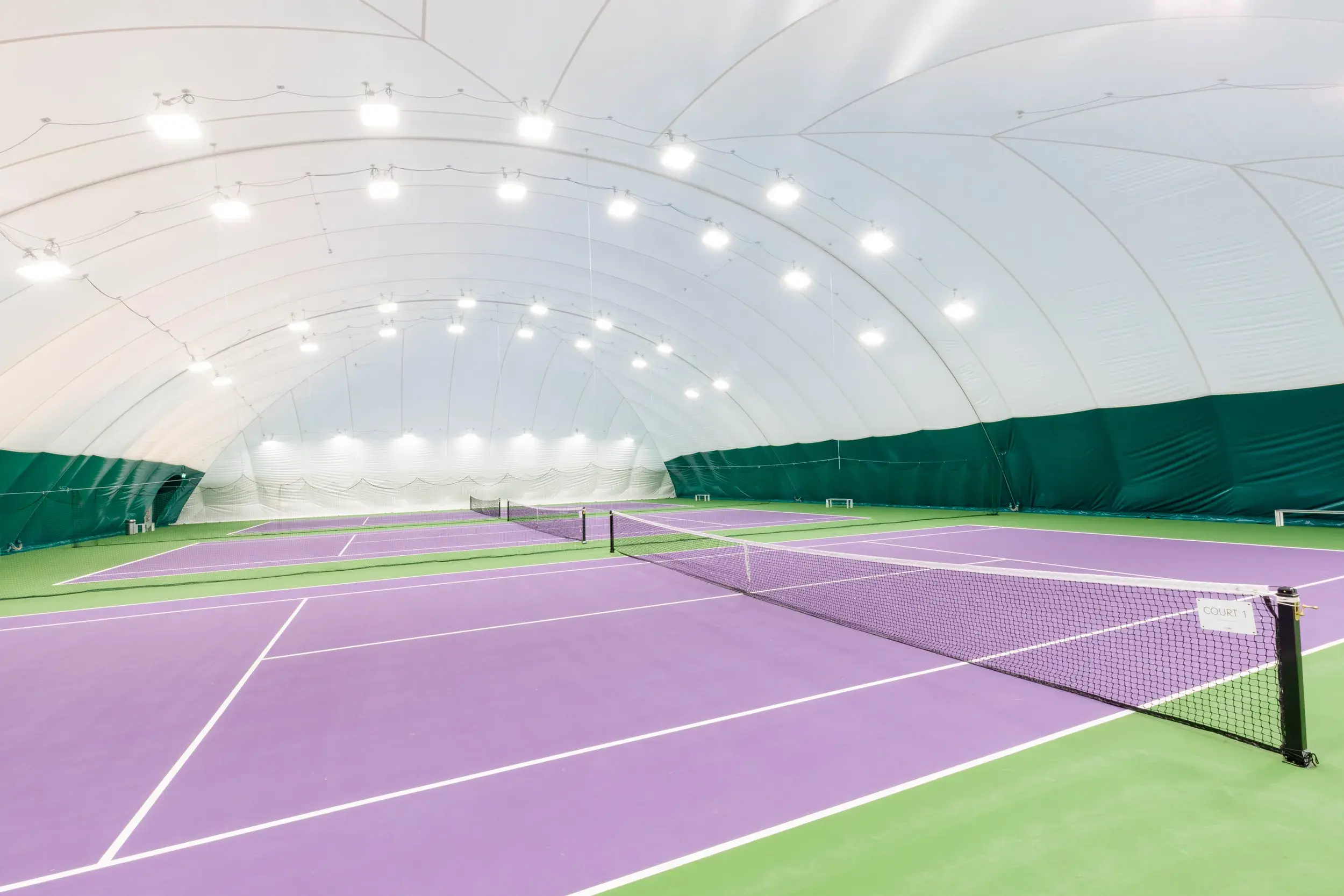 Indoor tennis courts