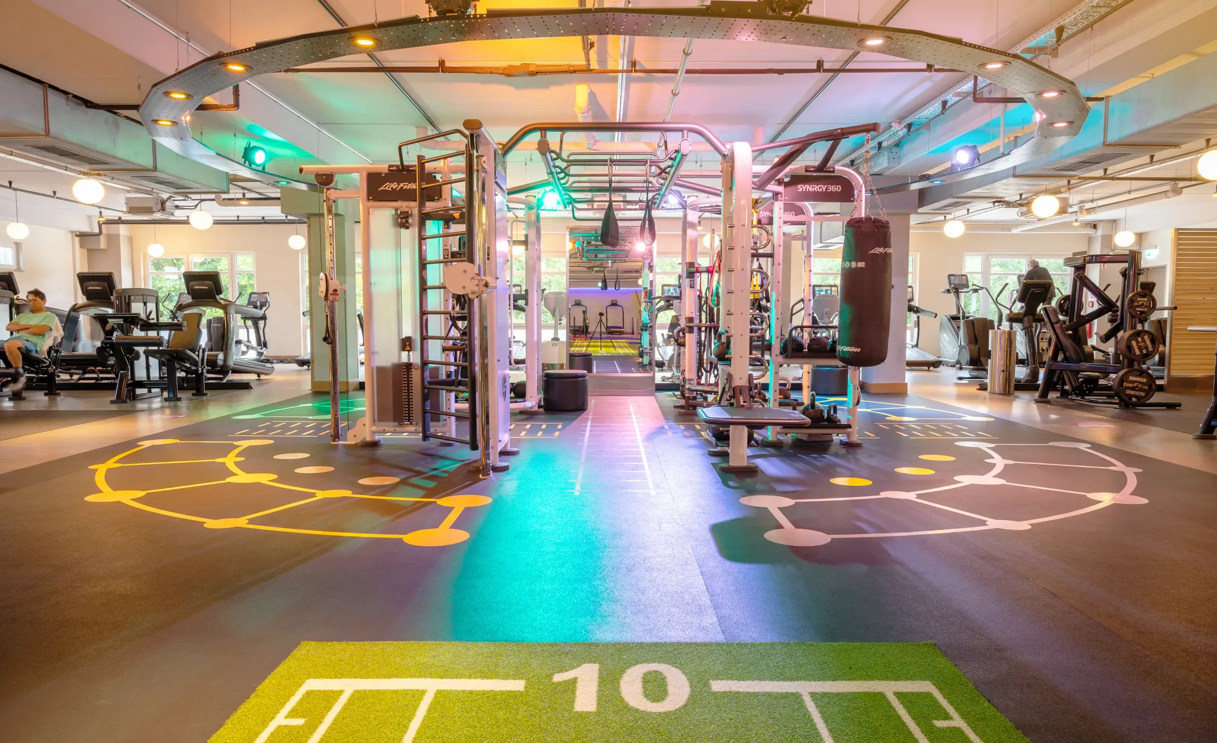 A functional training rig in the gym