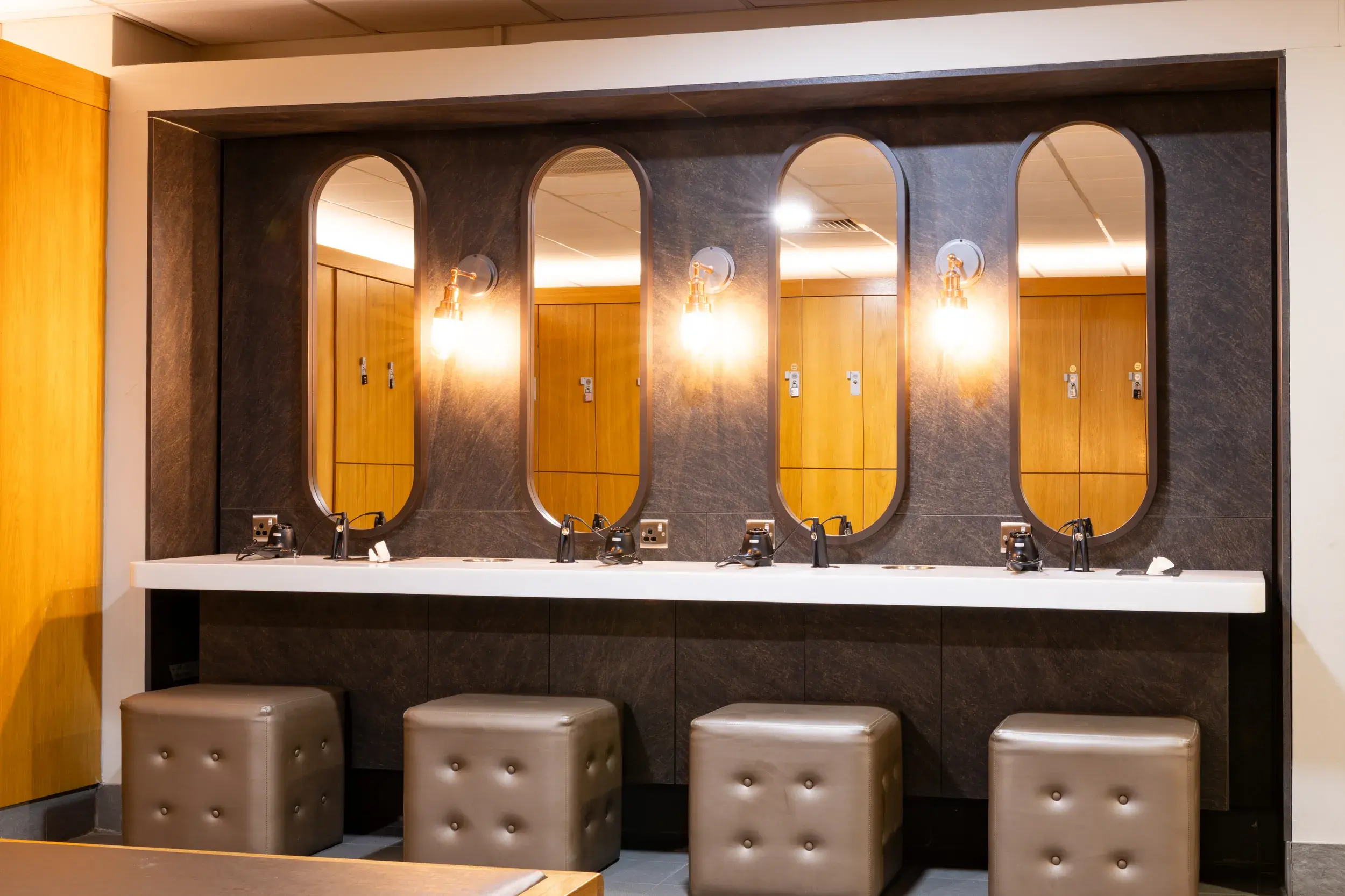 A man and a woman working in the Clubroom