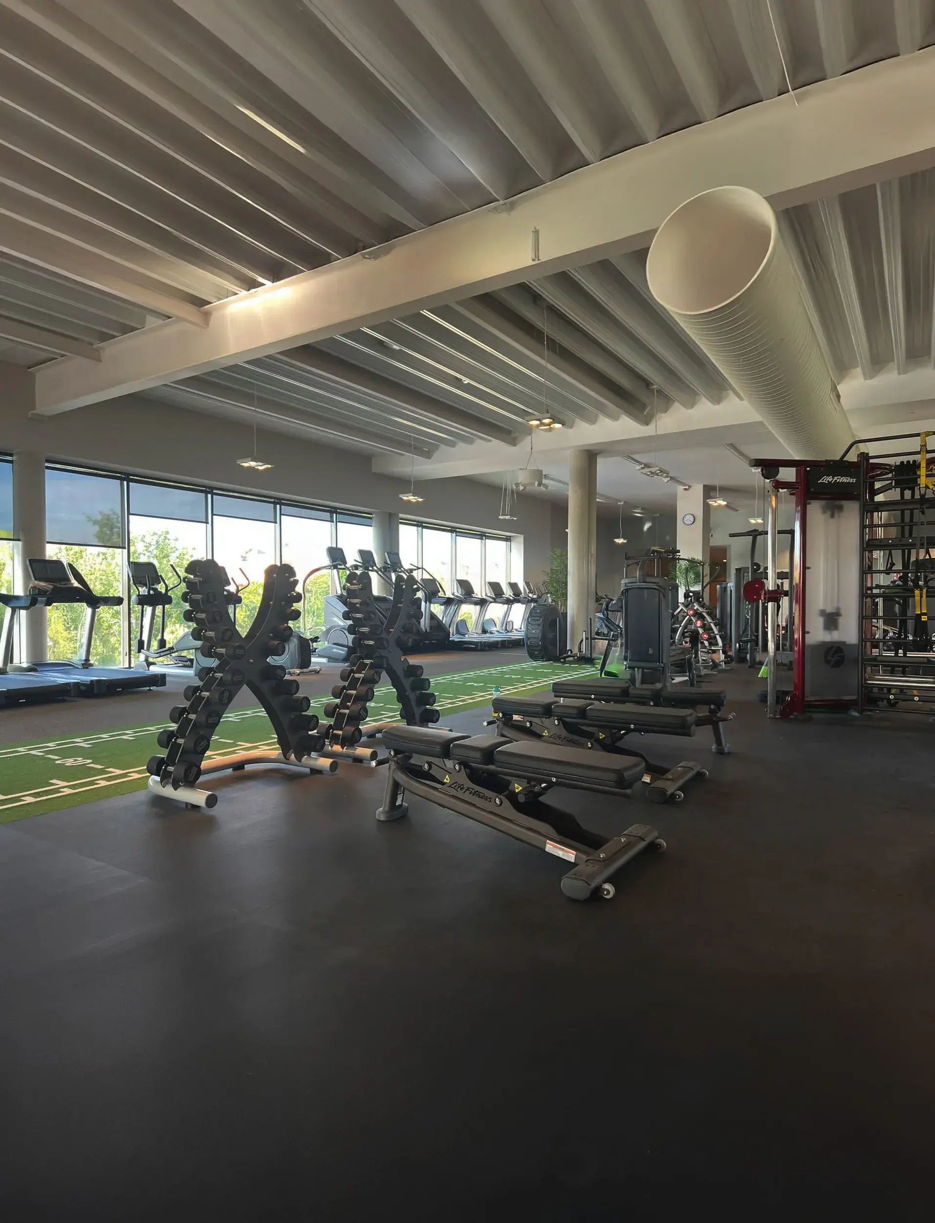 the gym floor at David Lloyd Aravaca