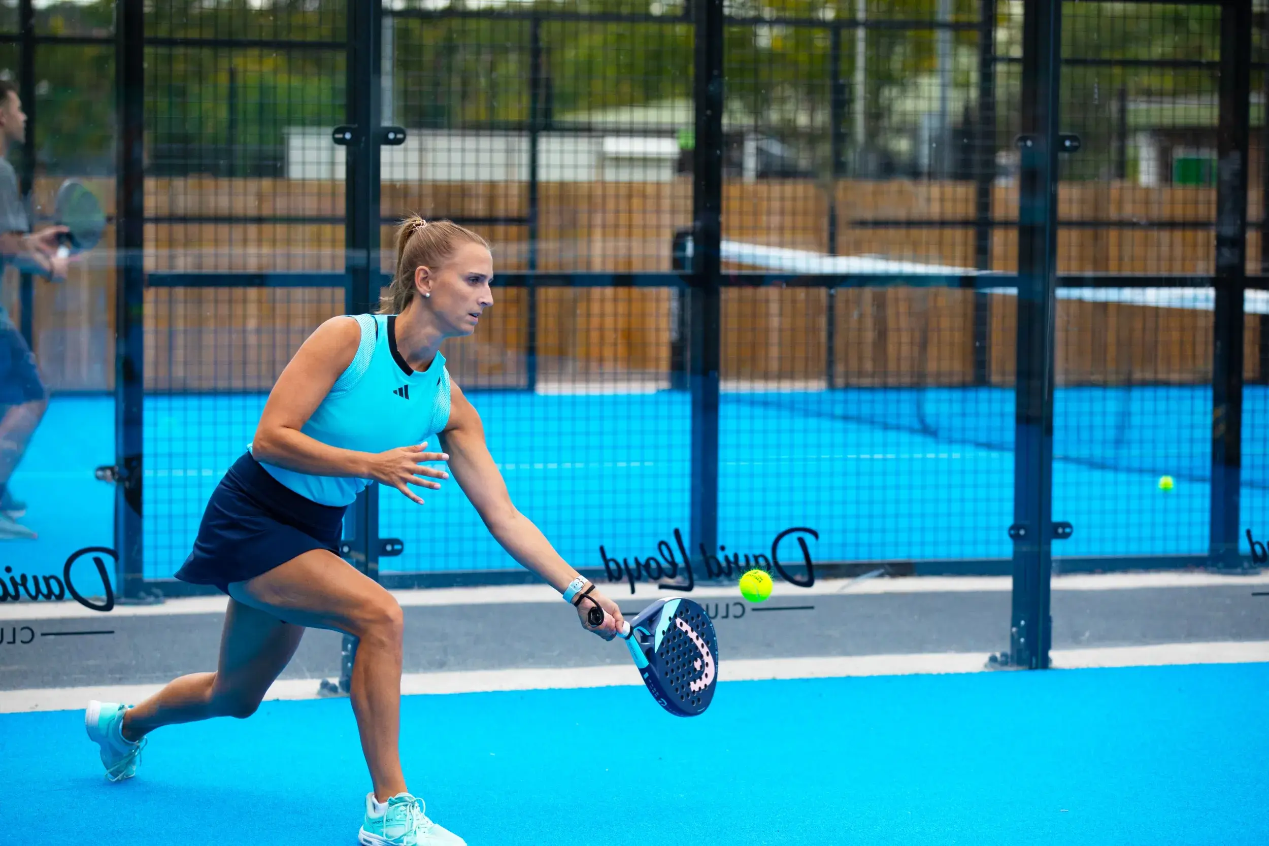 Woman playing padel