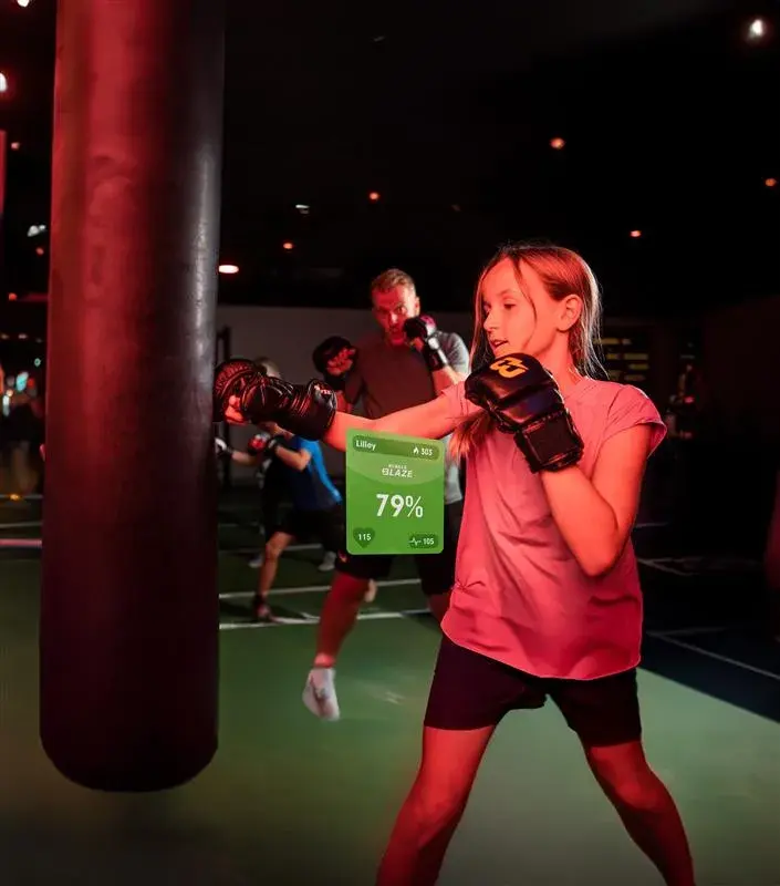 A young girl in a Blaze class