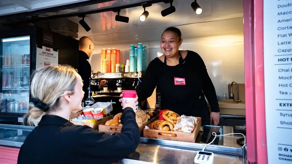 Serving Change Please coffee