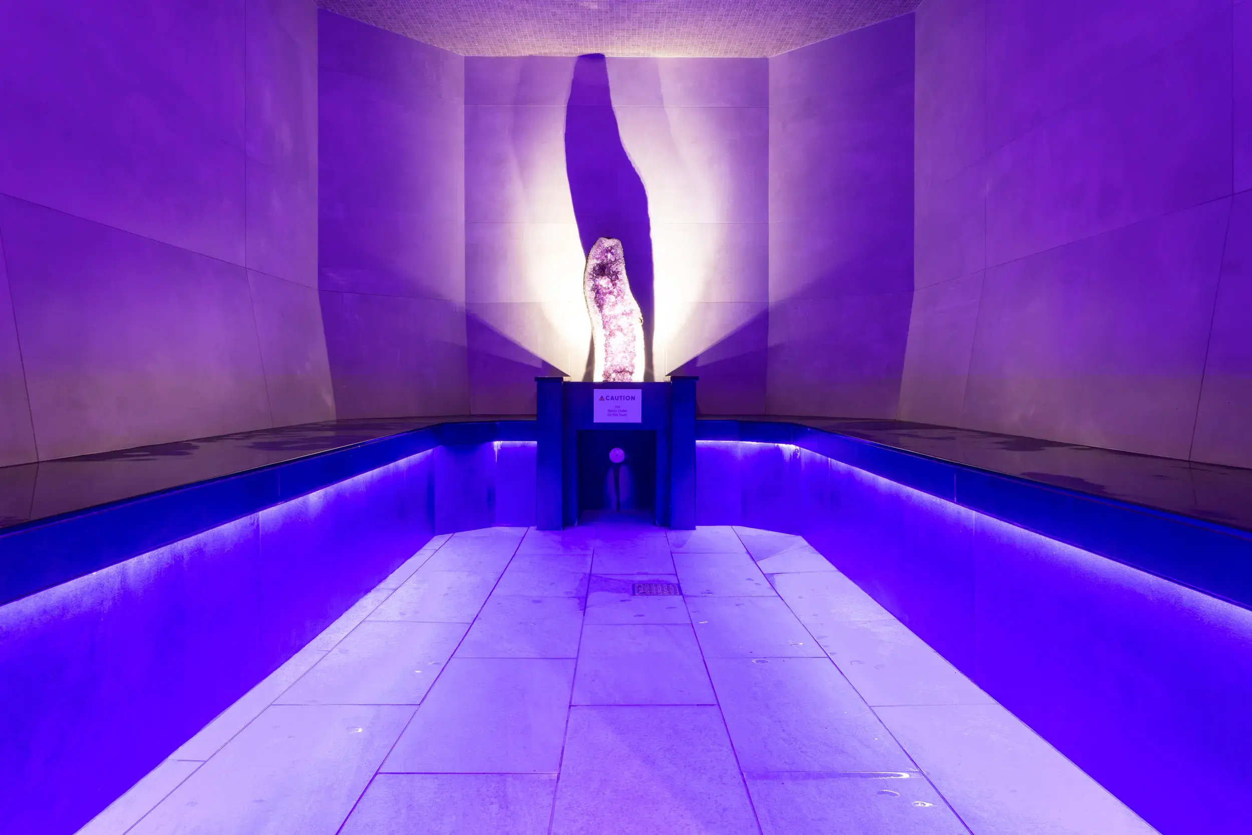 Crystal steam room