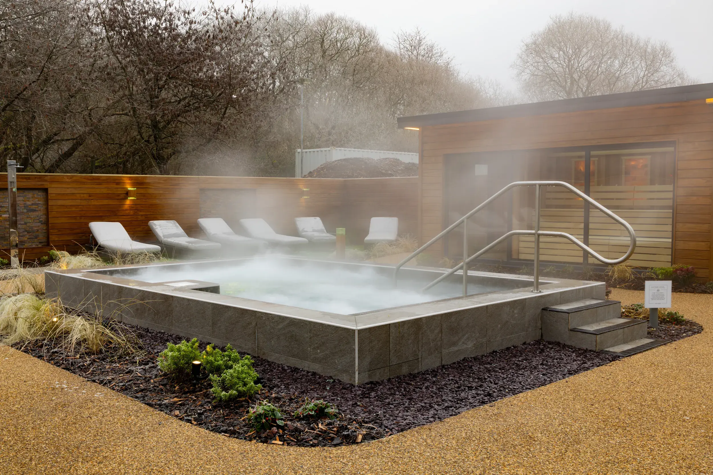 Outdoor spa garden