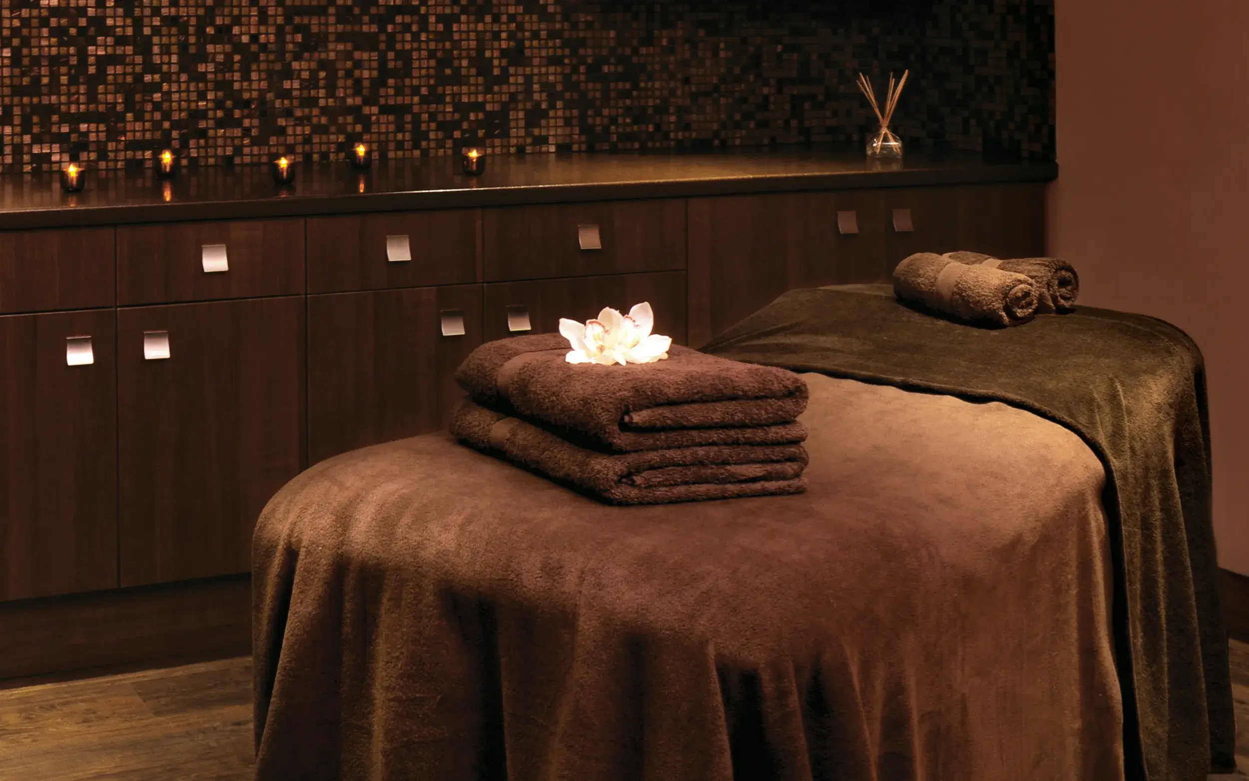 A spa treatment room
