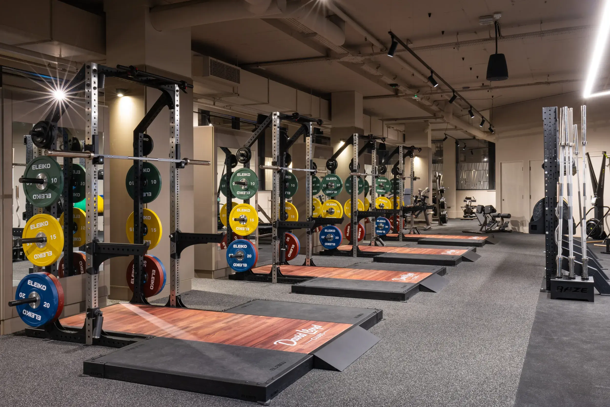 Equipment in the gym