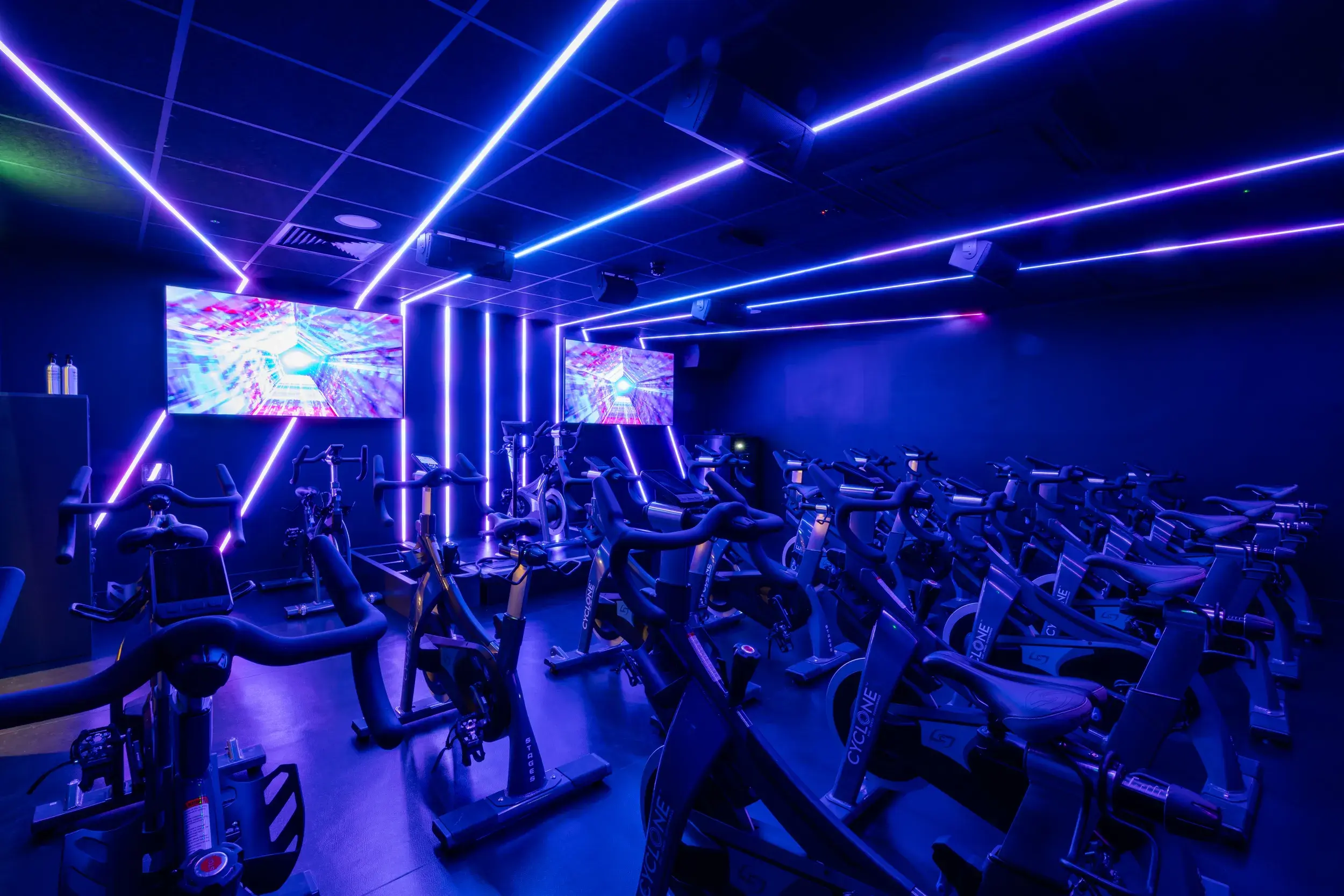 The cycling studio at Wickwoods