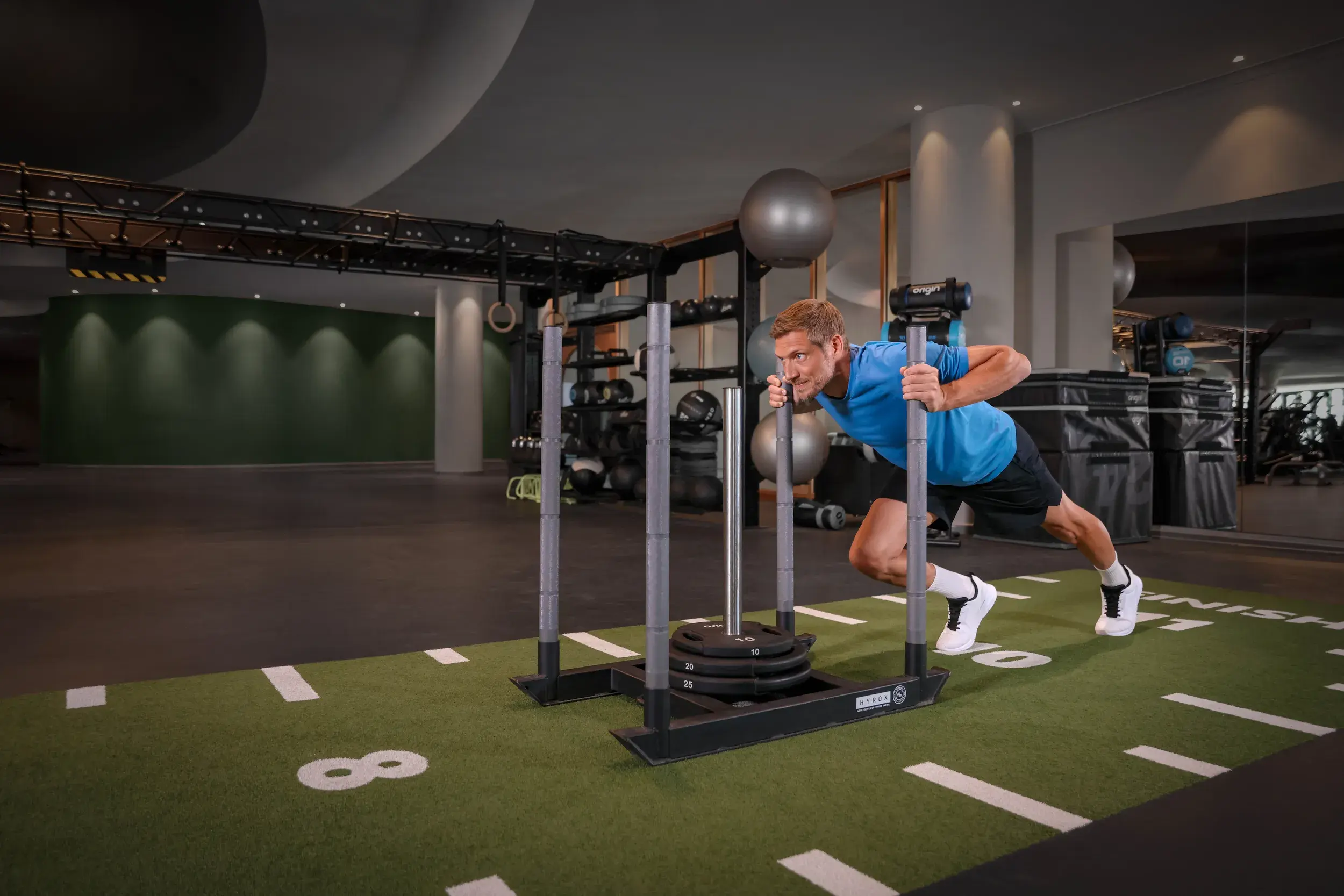 People working out in the gym