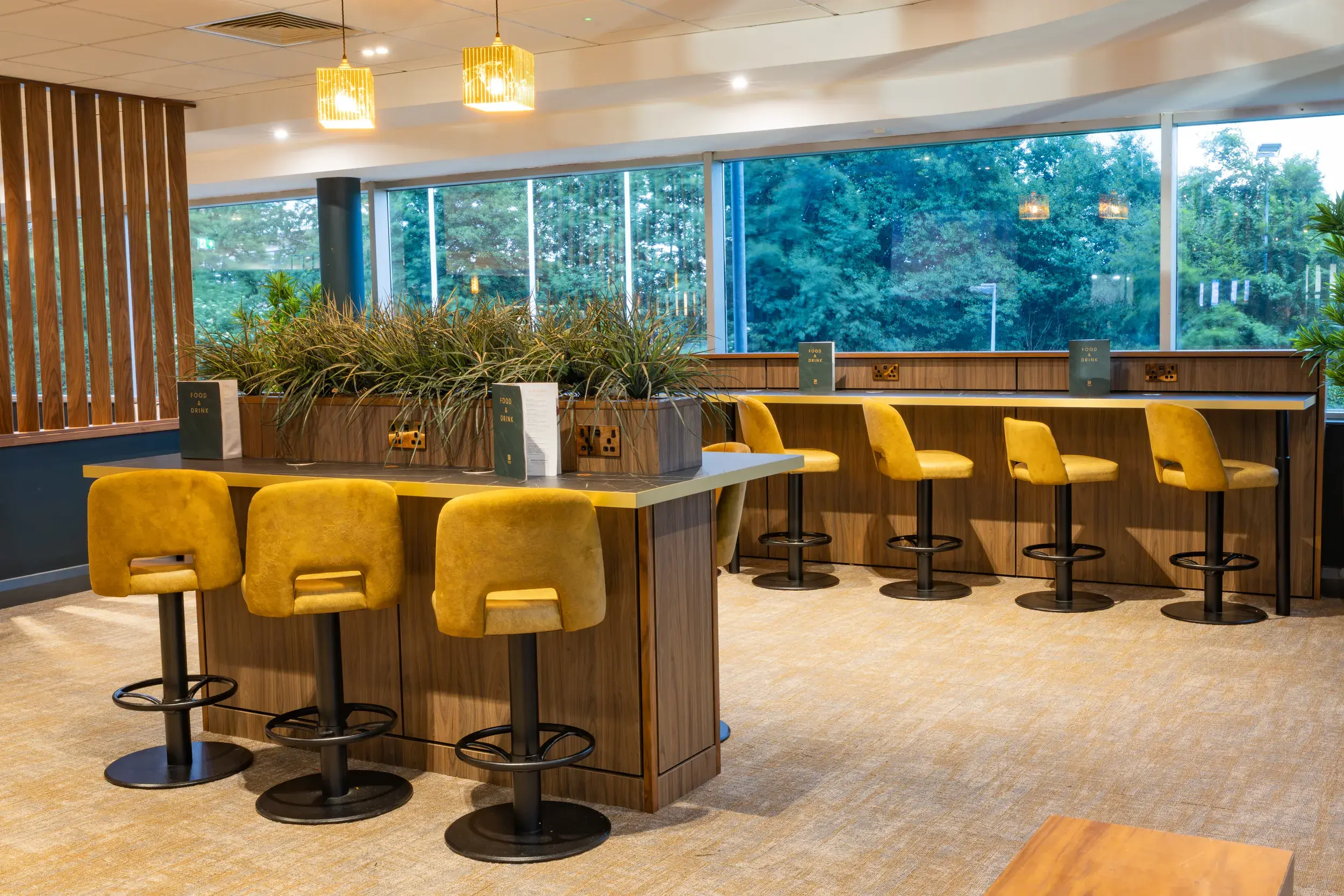 Clubroom desks at David Lloyd Liverpool Speke