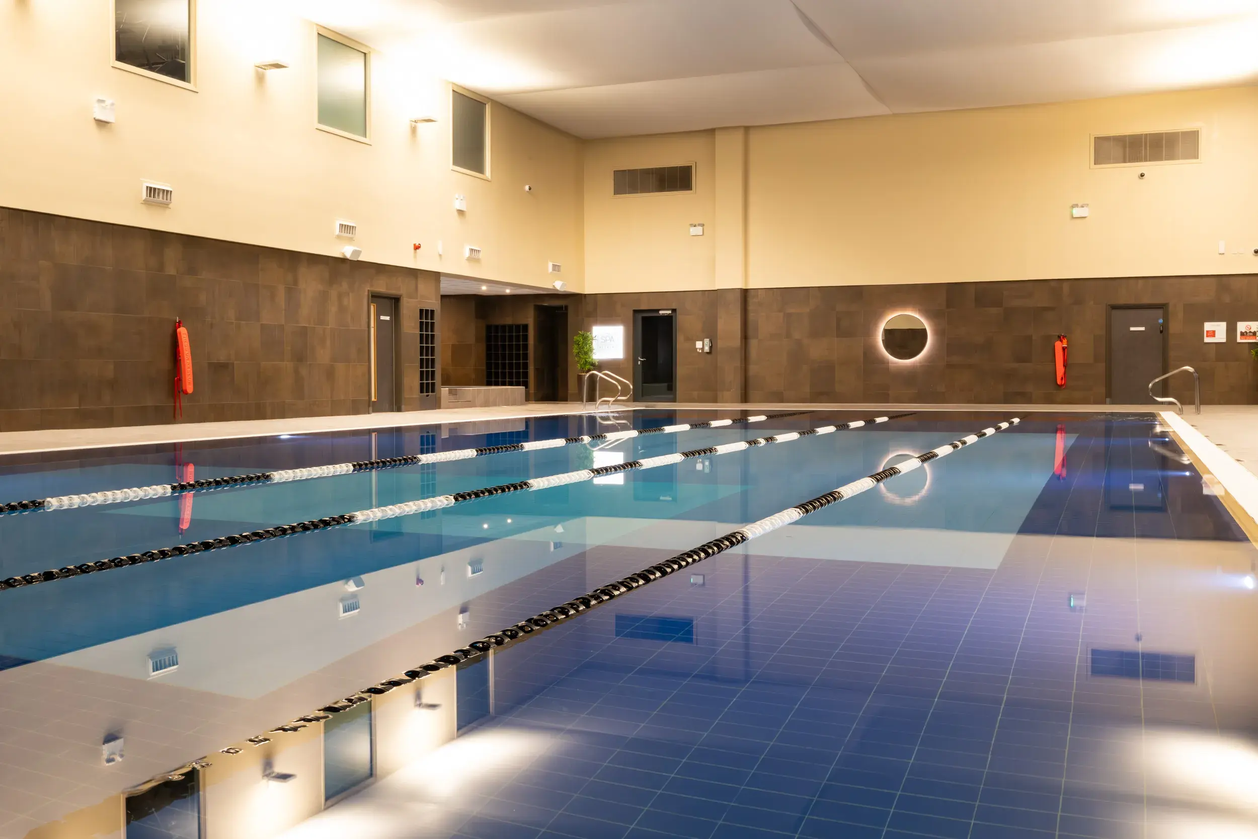 The indoor pool