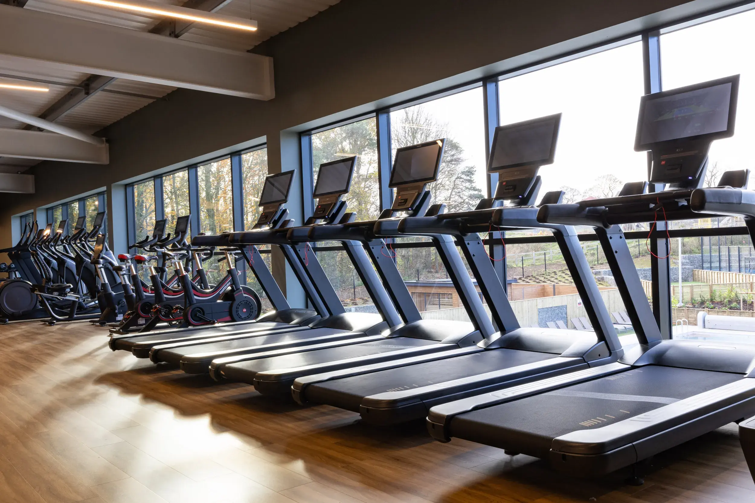 Treadmills in the gym