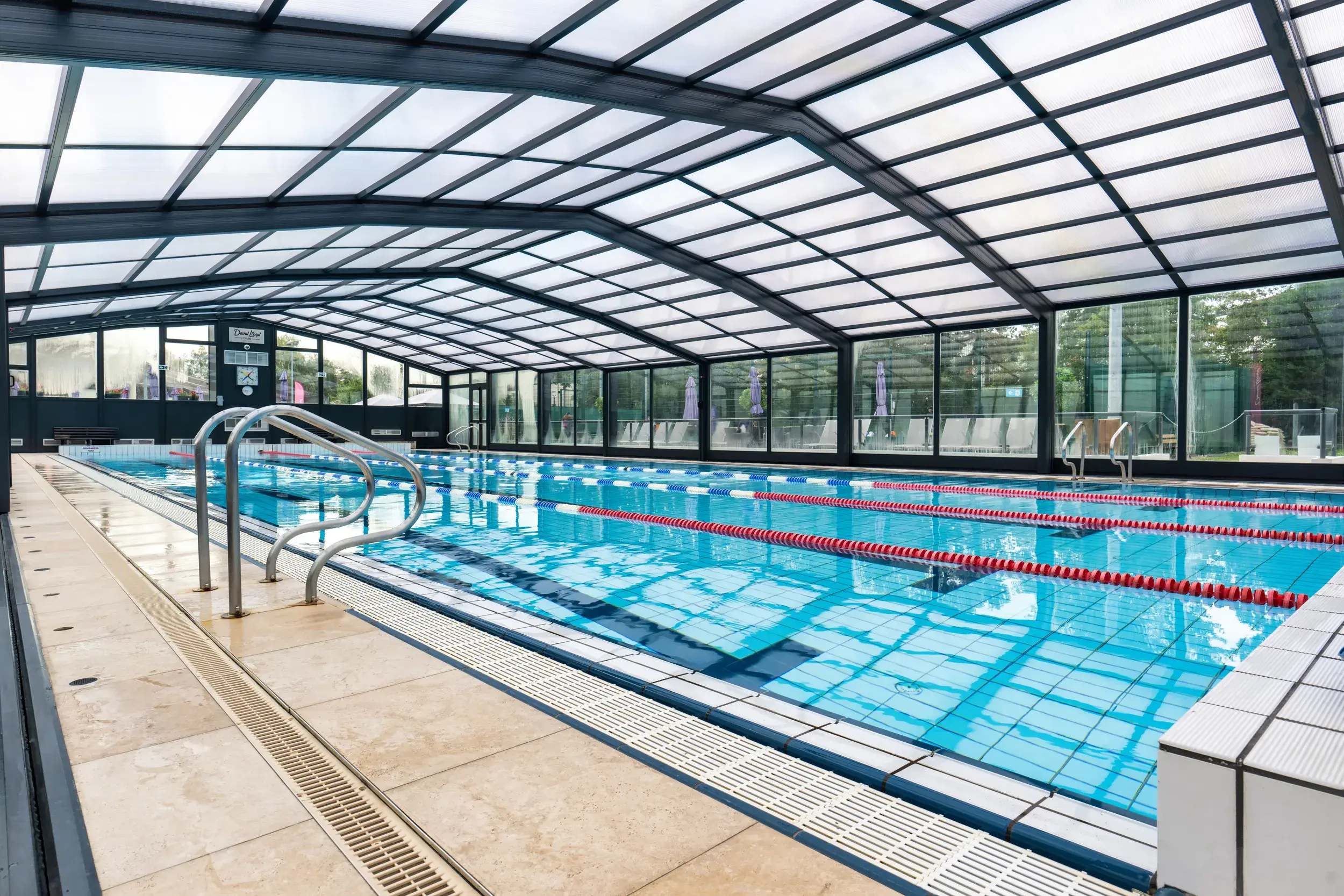 The indoor swimming pool