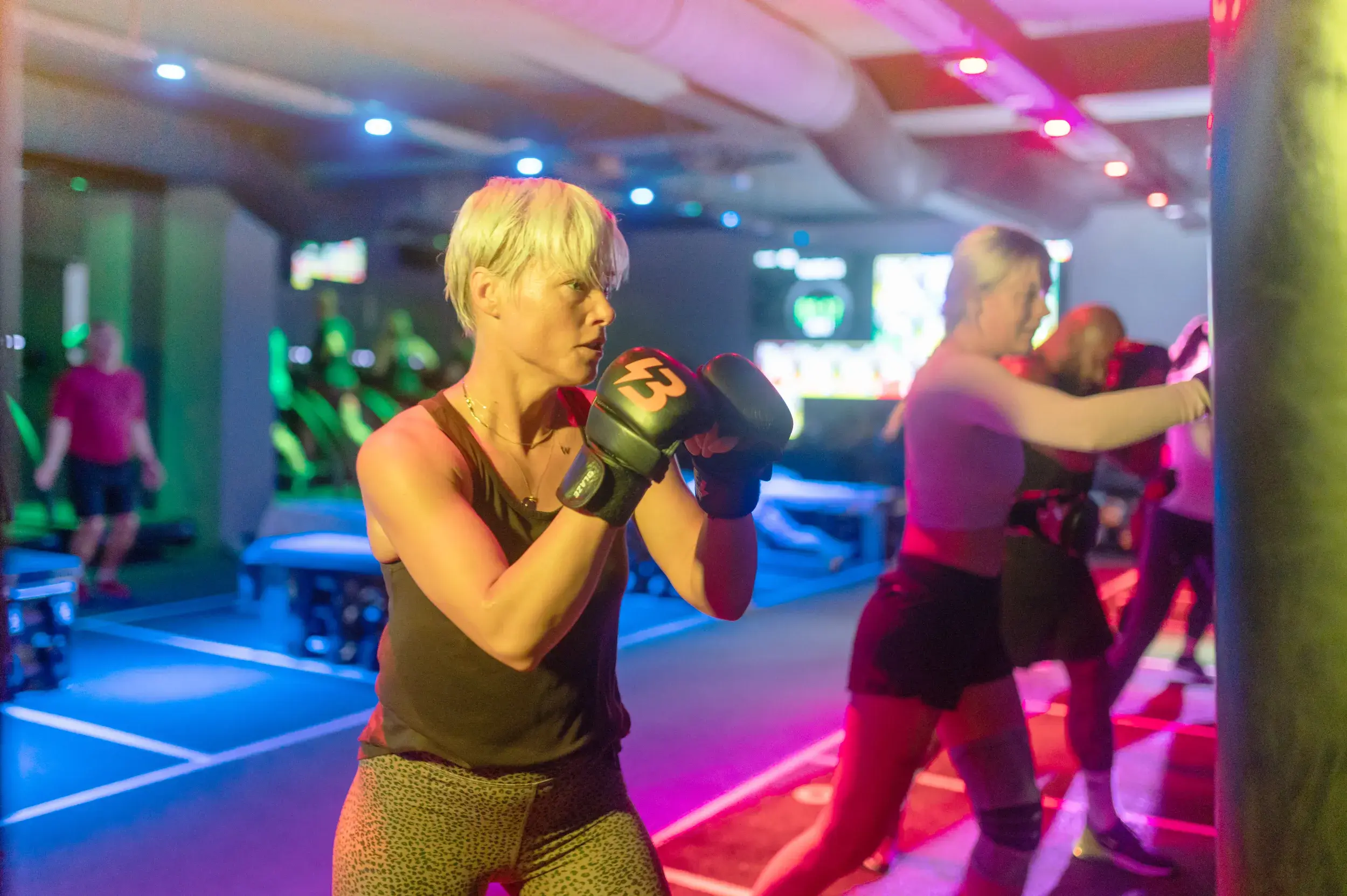 A woman in a Blaze class