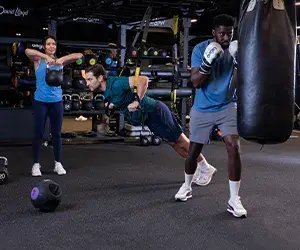 People working out in the gym