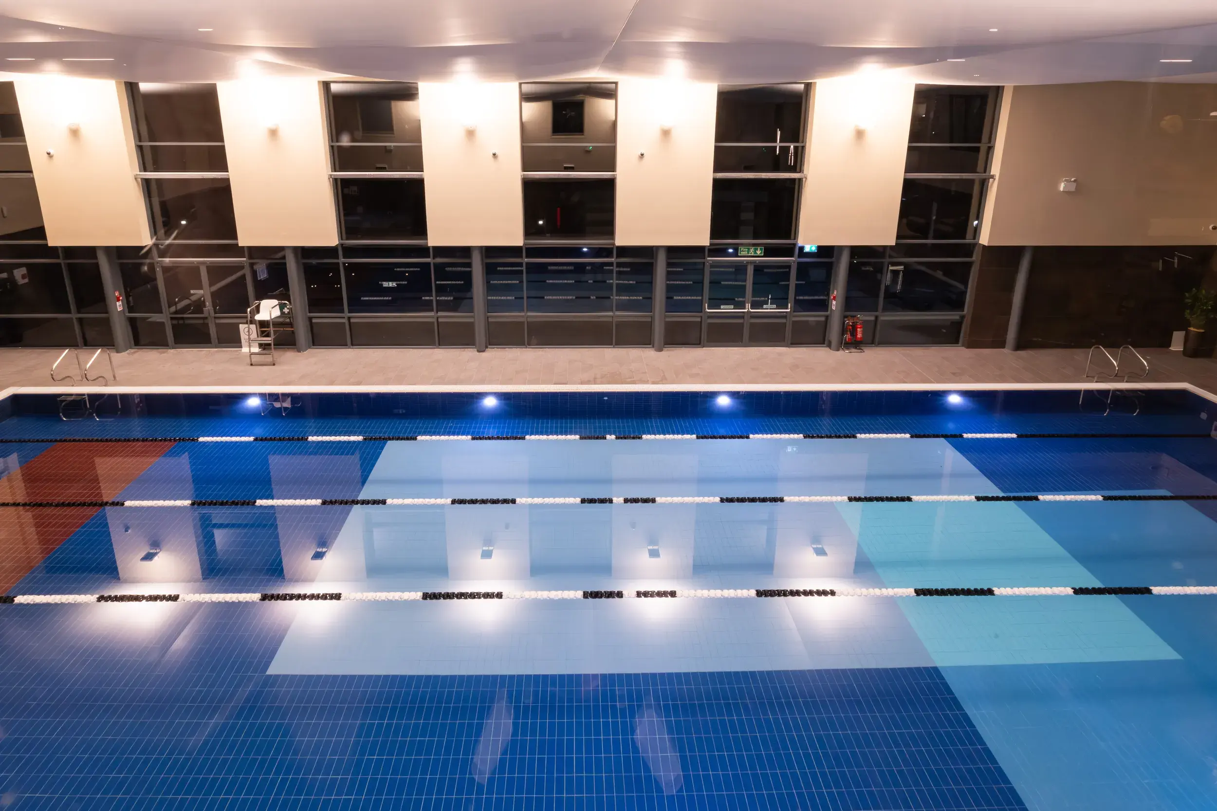 The indoor swimming pool