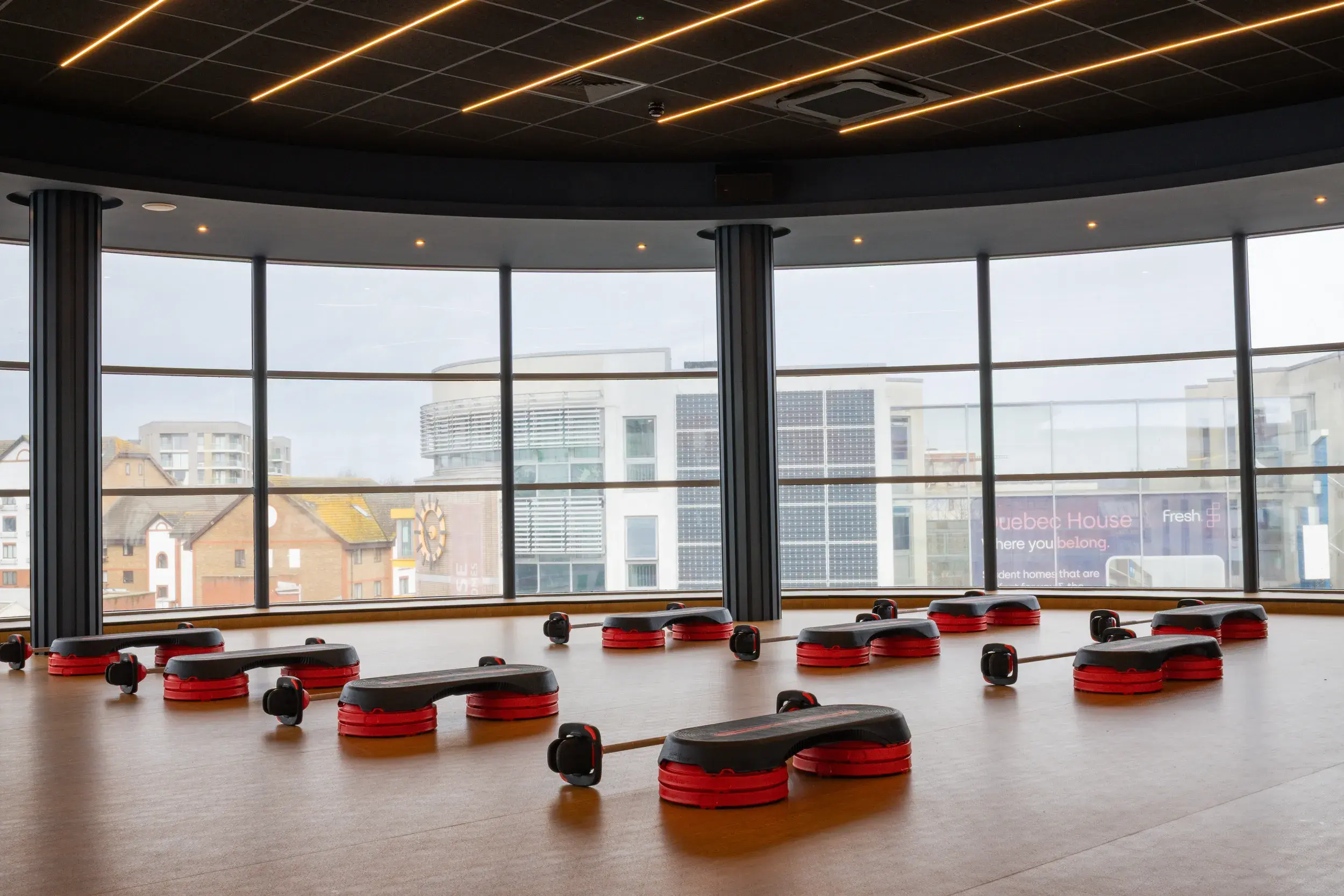 The studio at David Lloyd Kingston