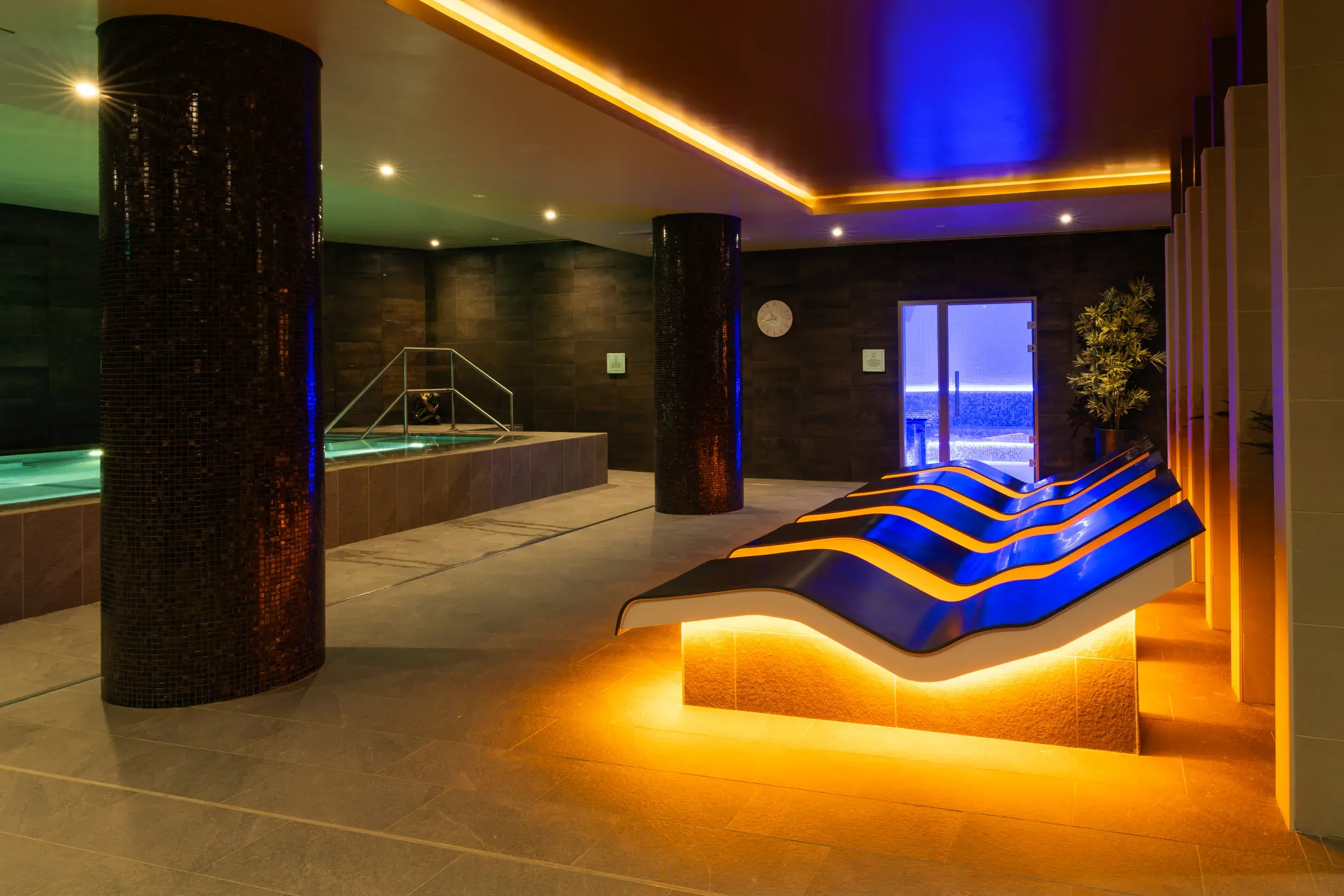 Heated beds in the Spa Retreat at David Lloyd Glasgow West End
