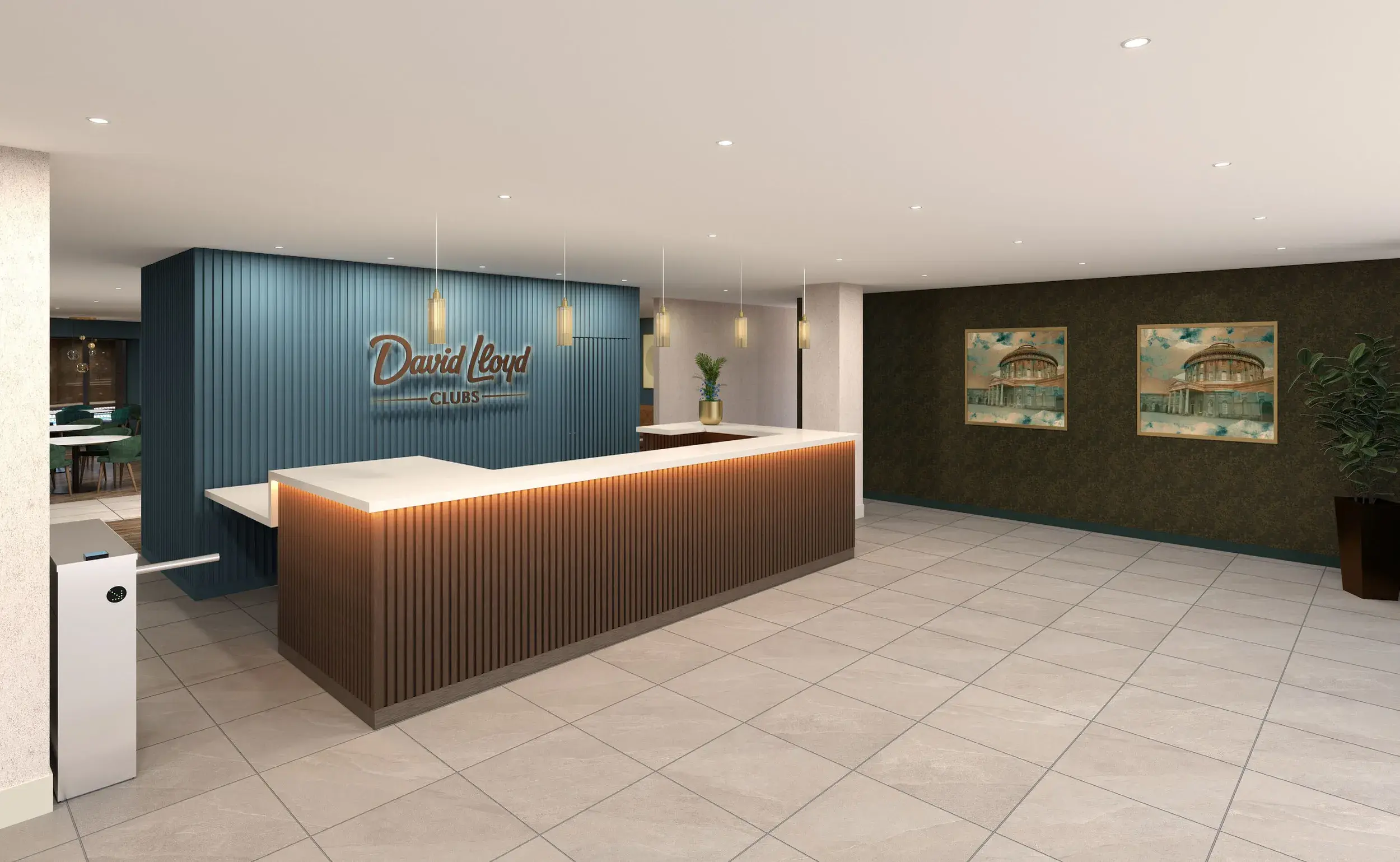 Artist's impression of reception