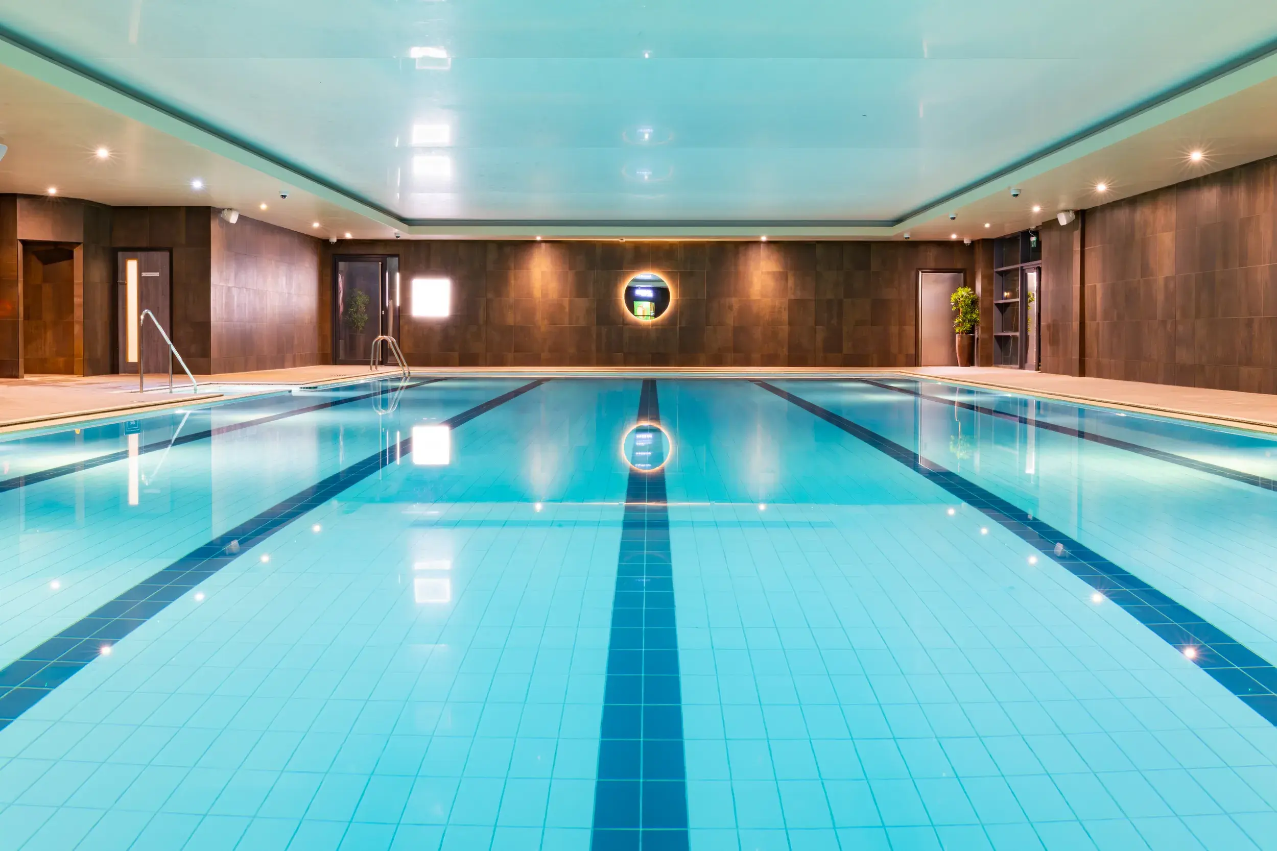 The indoor swimming pool