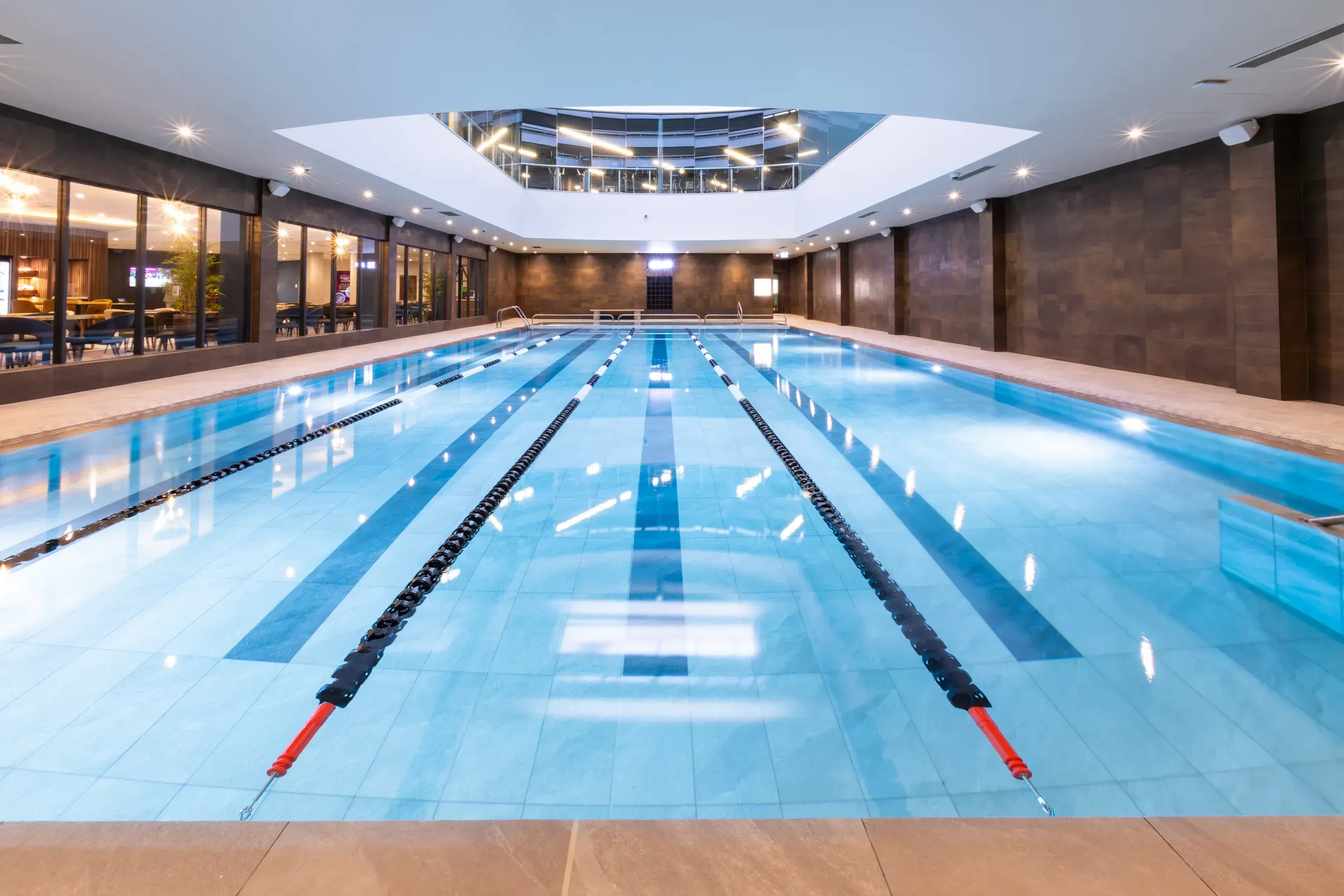 A tranquil inoor pool