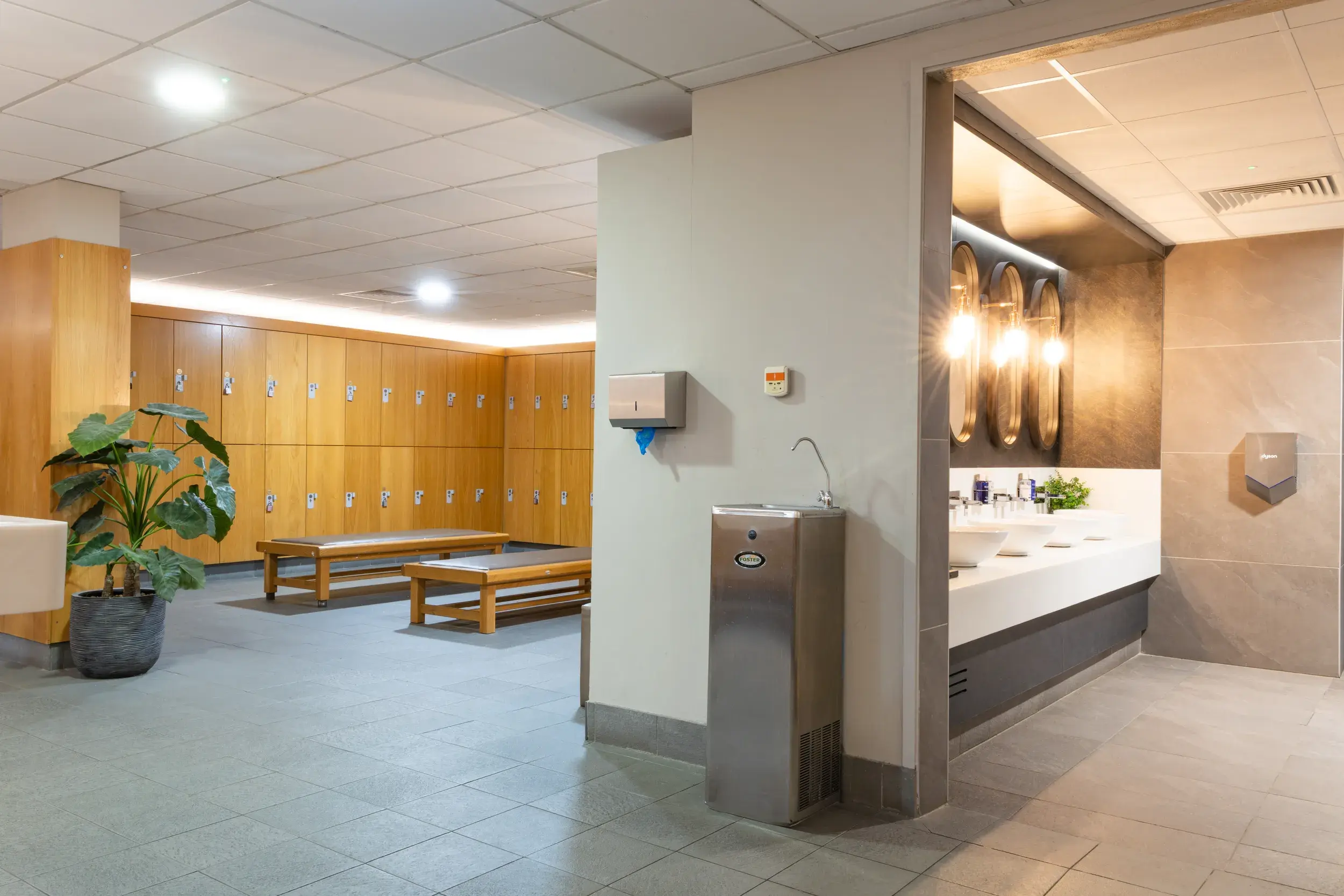 Changing rooms at David Lloyd Liverpool Speke