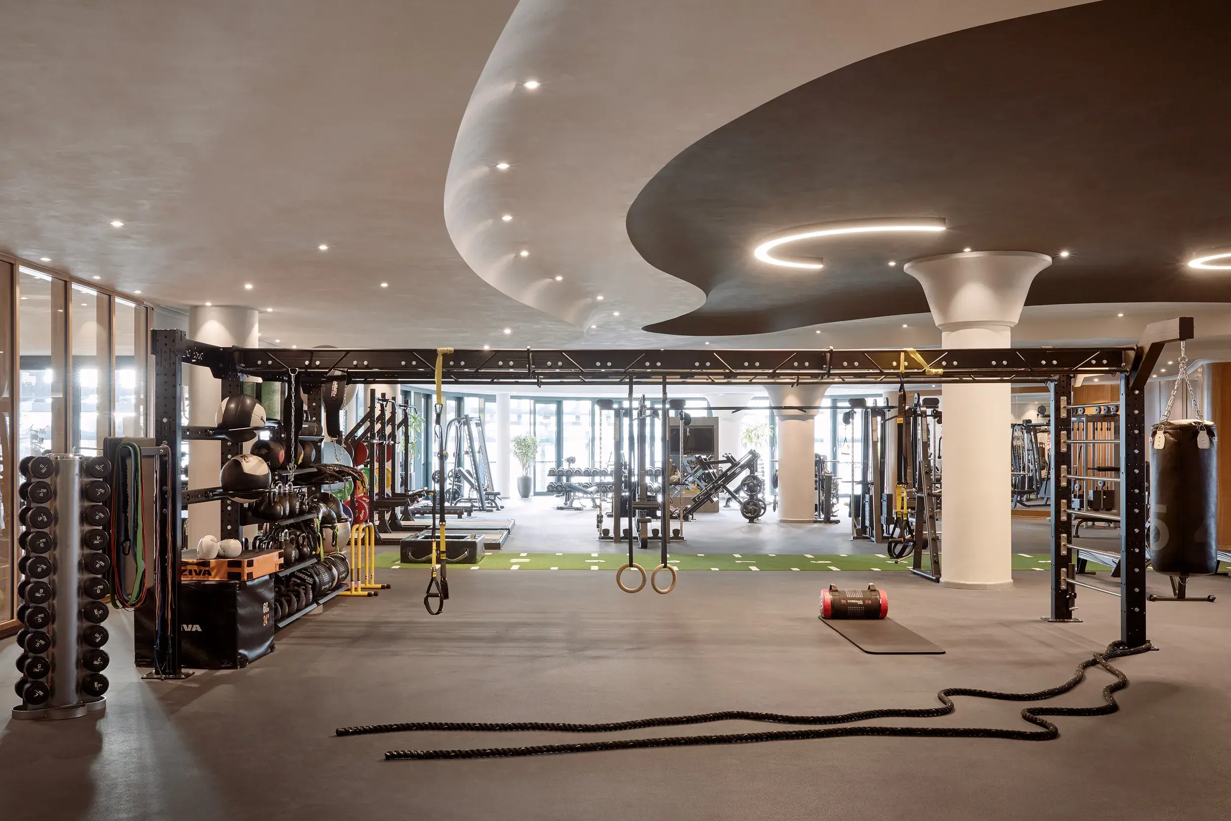 Functional training area at David Lloyd Frankfurt Skyline Plaza