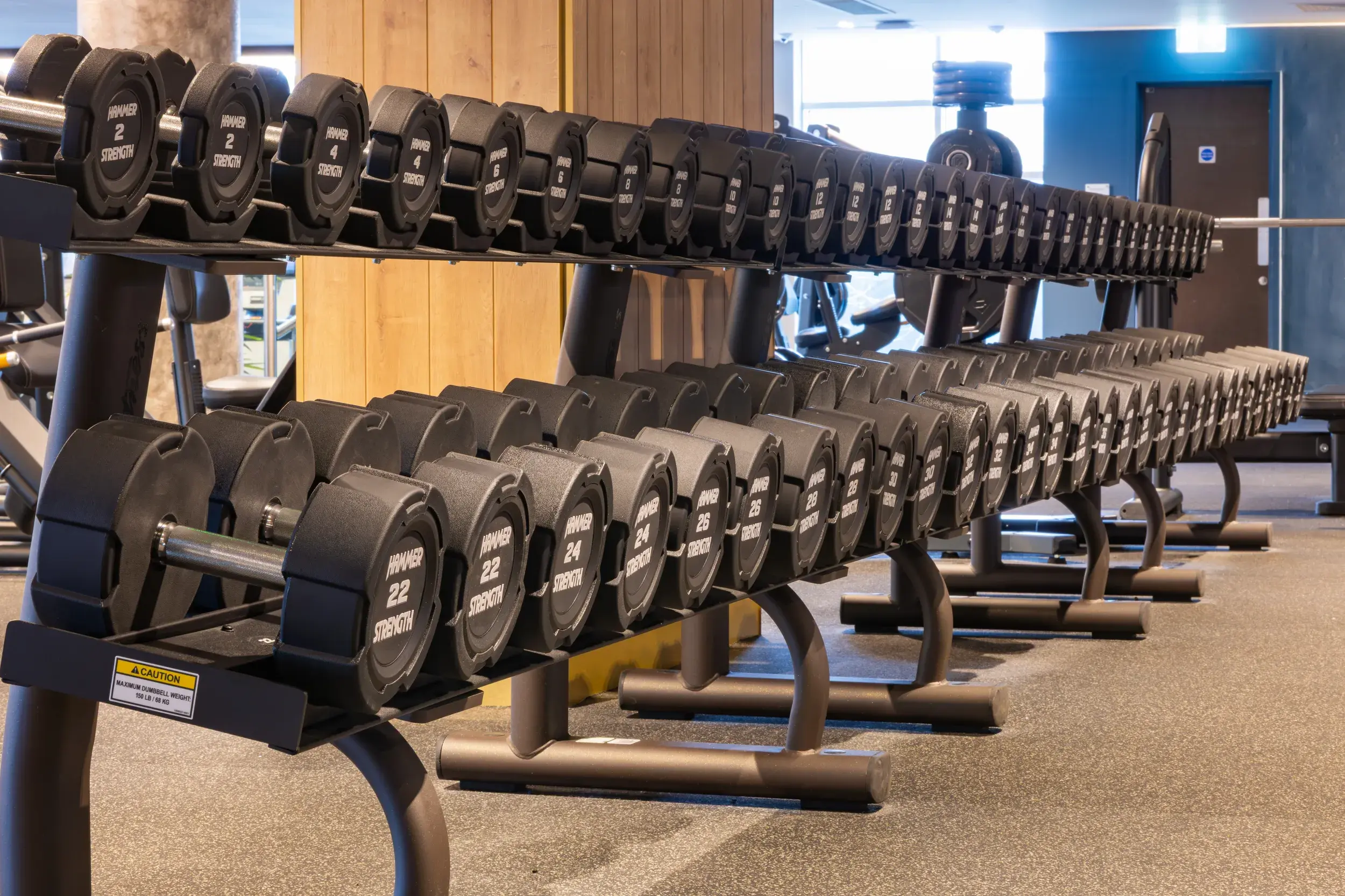 A rack of weights