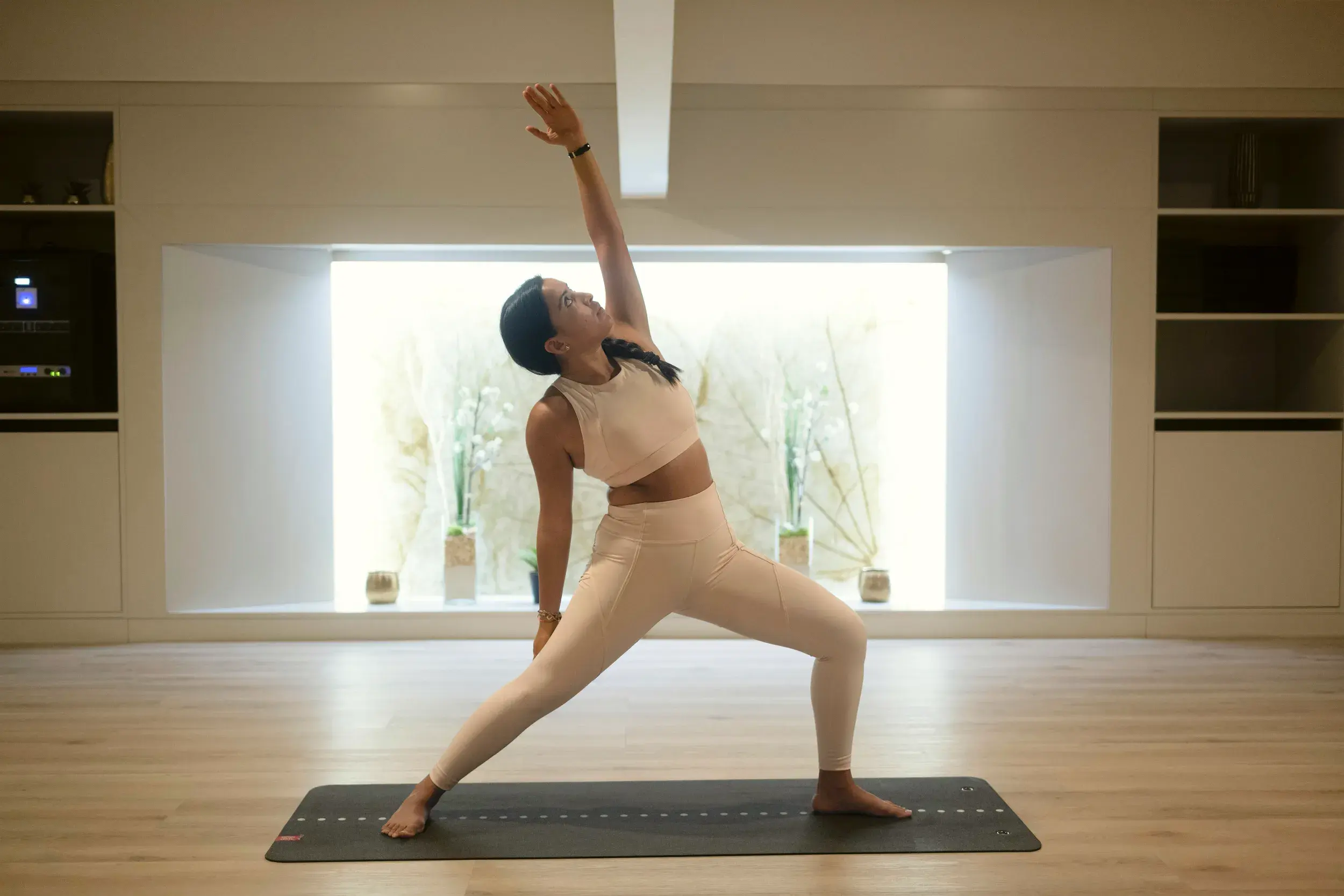 A man doing yoga