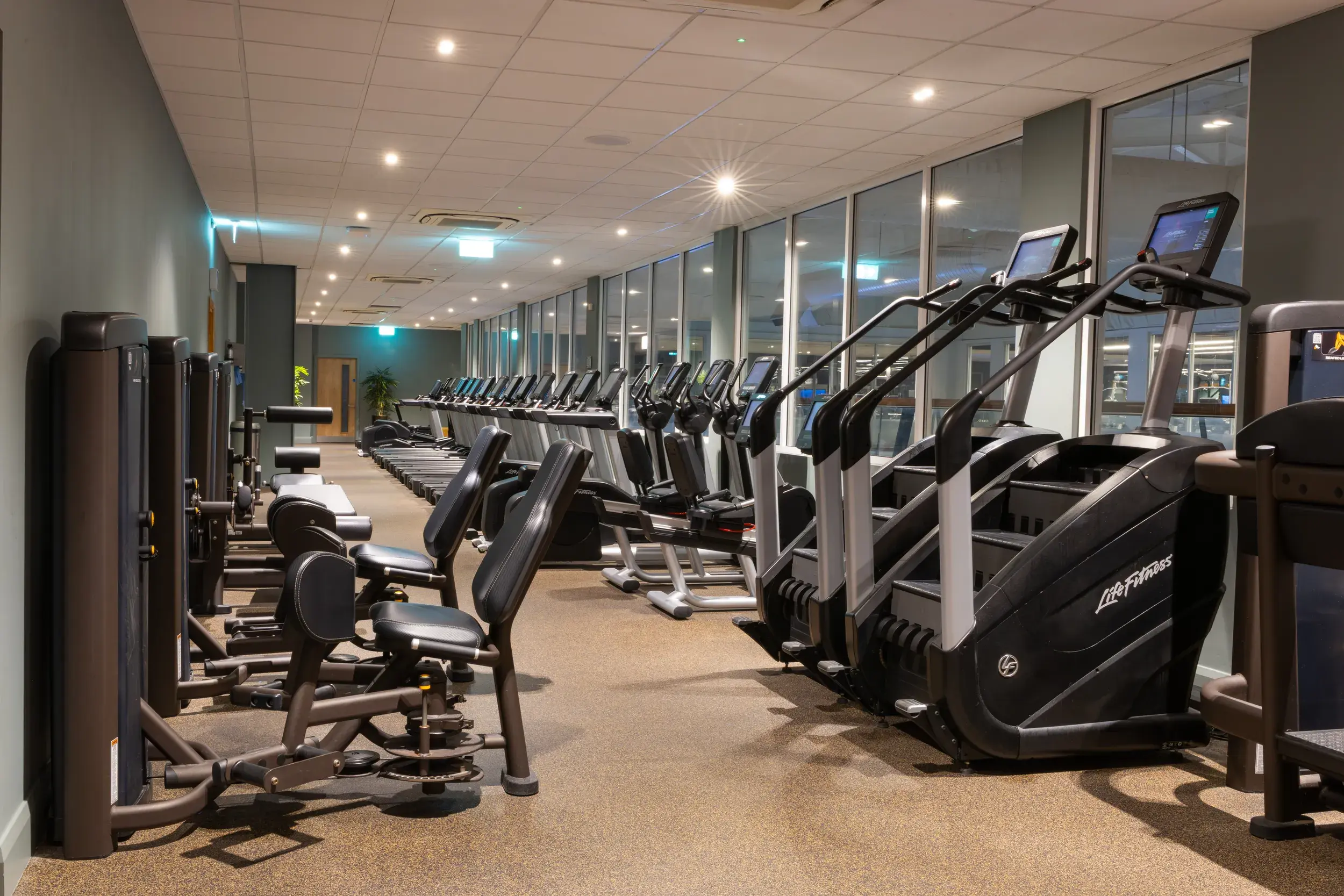 The gym at David Lloyd Weybridge Brooklands