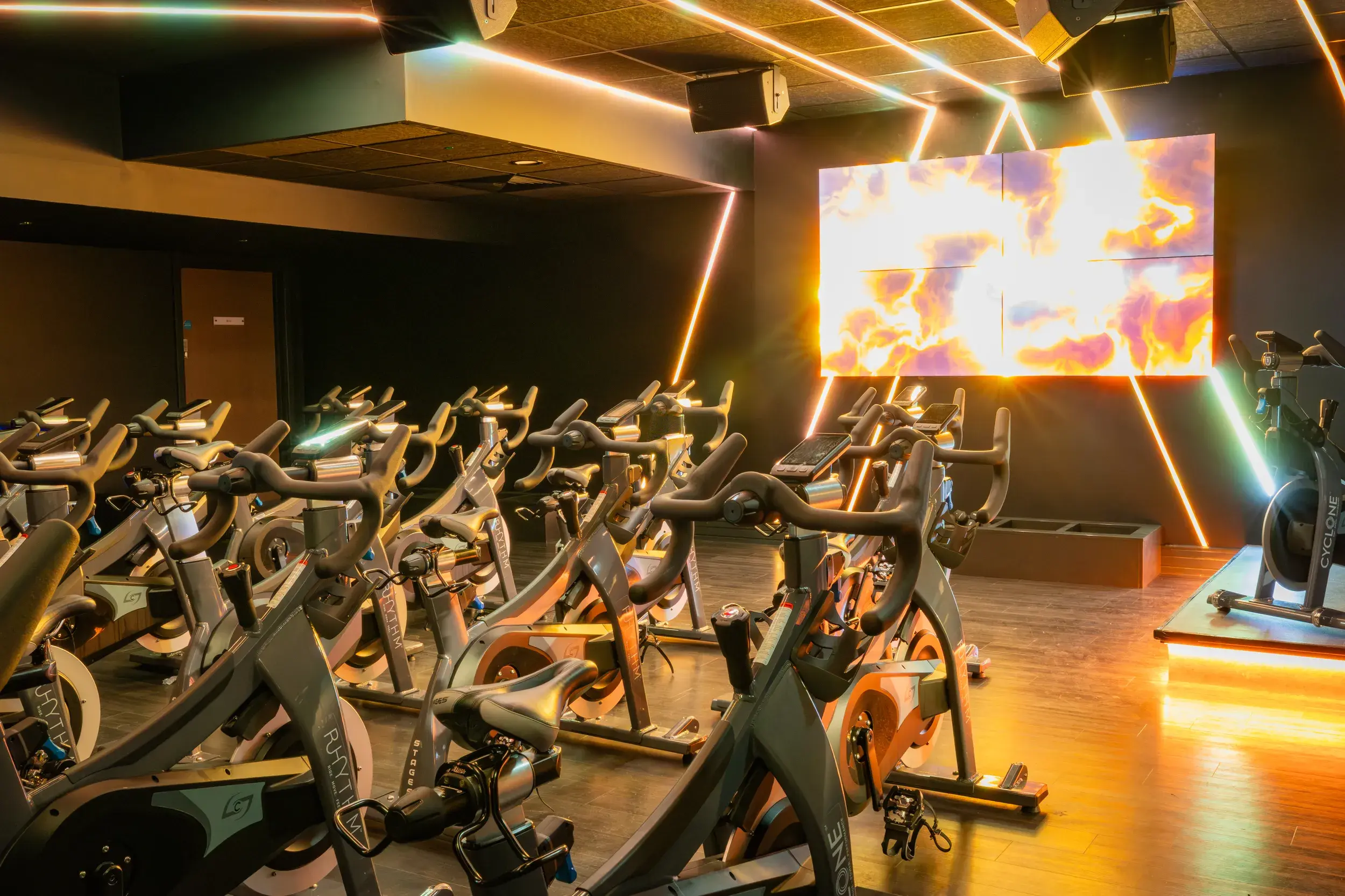 Group cycling studio