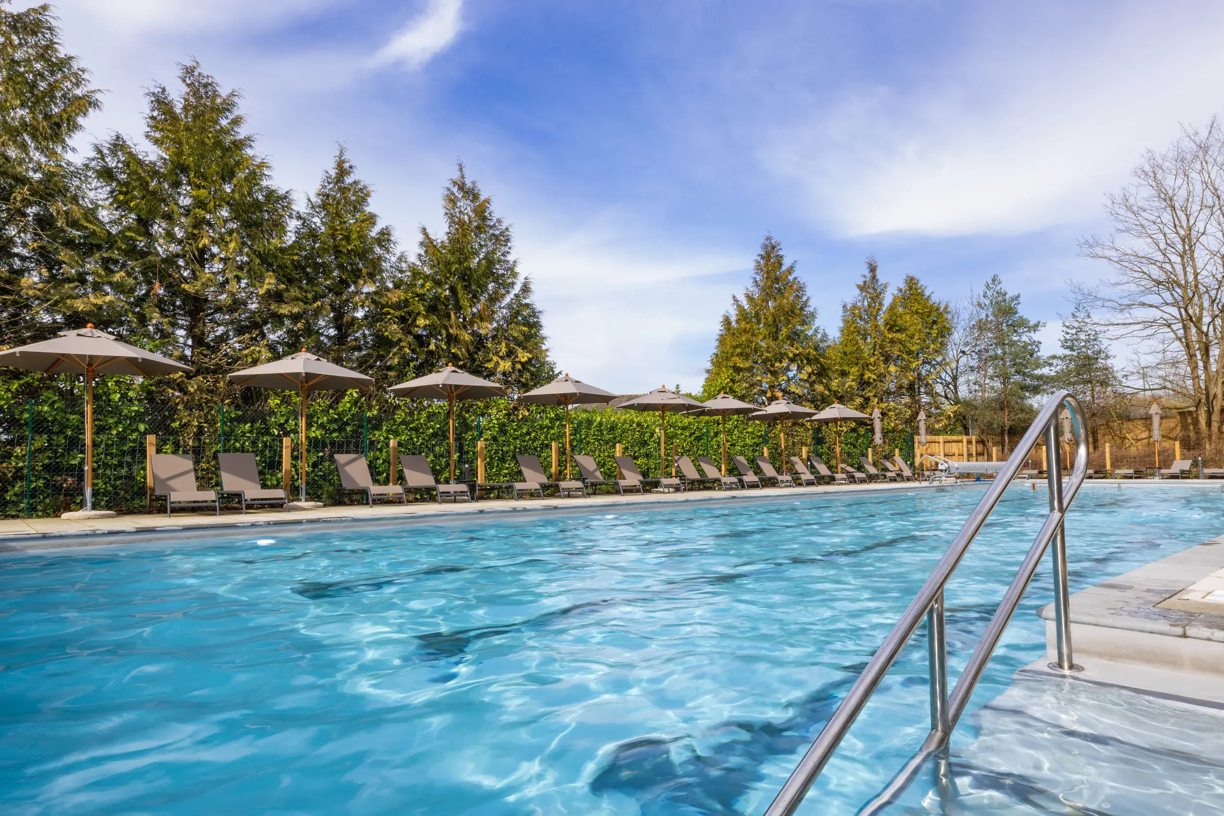 Outdoor pool at David Lloyd Weybridge Brooklands