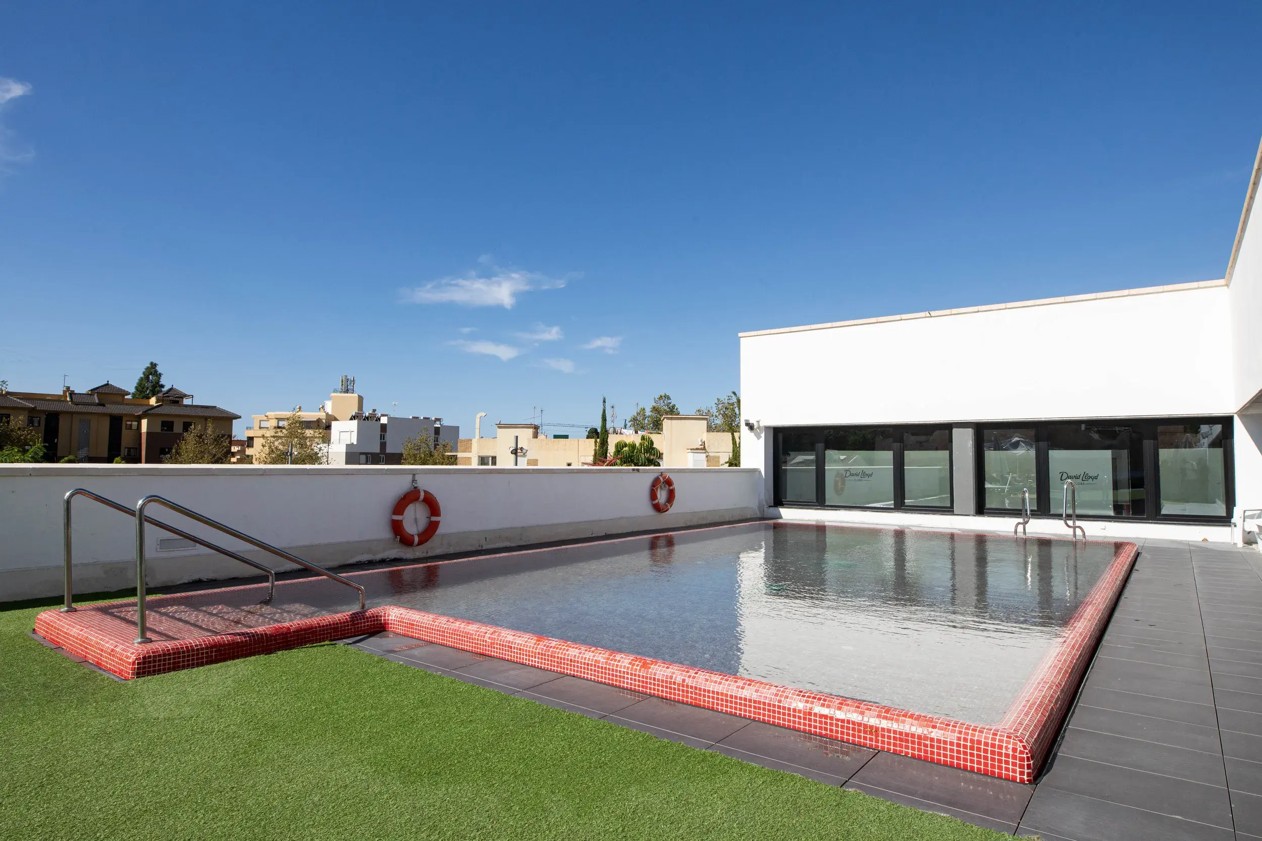 outdoor pool at David Lloyd Club Málaga
